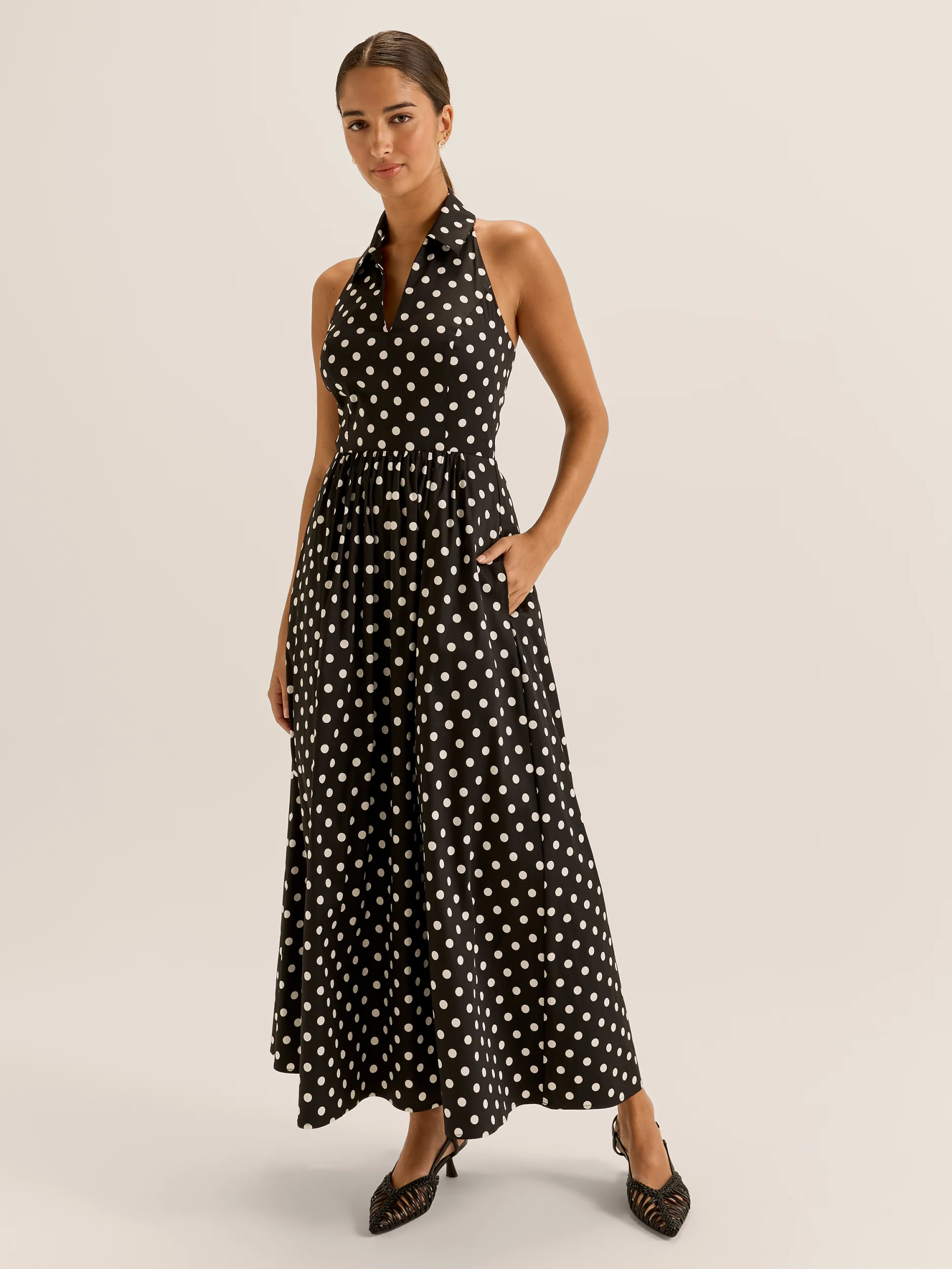 Ava Spot Maxi Dress - Image 3