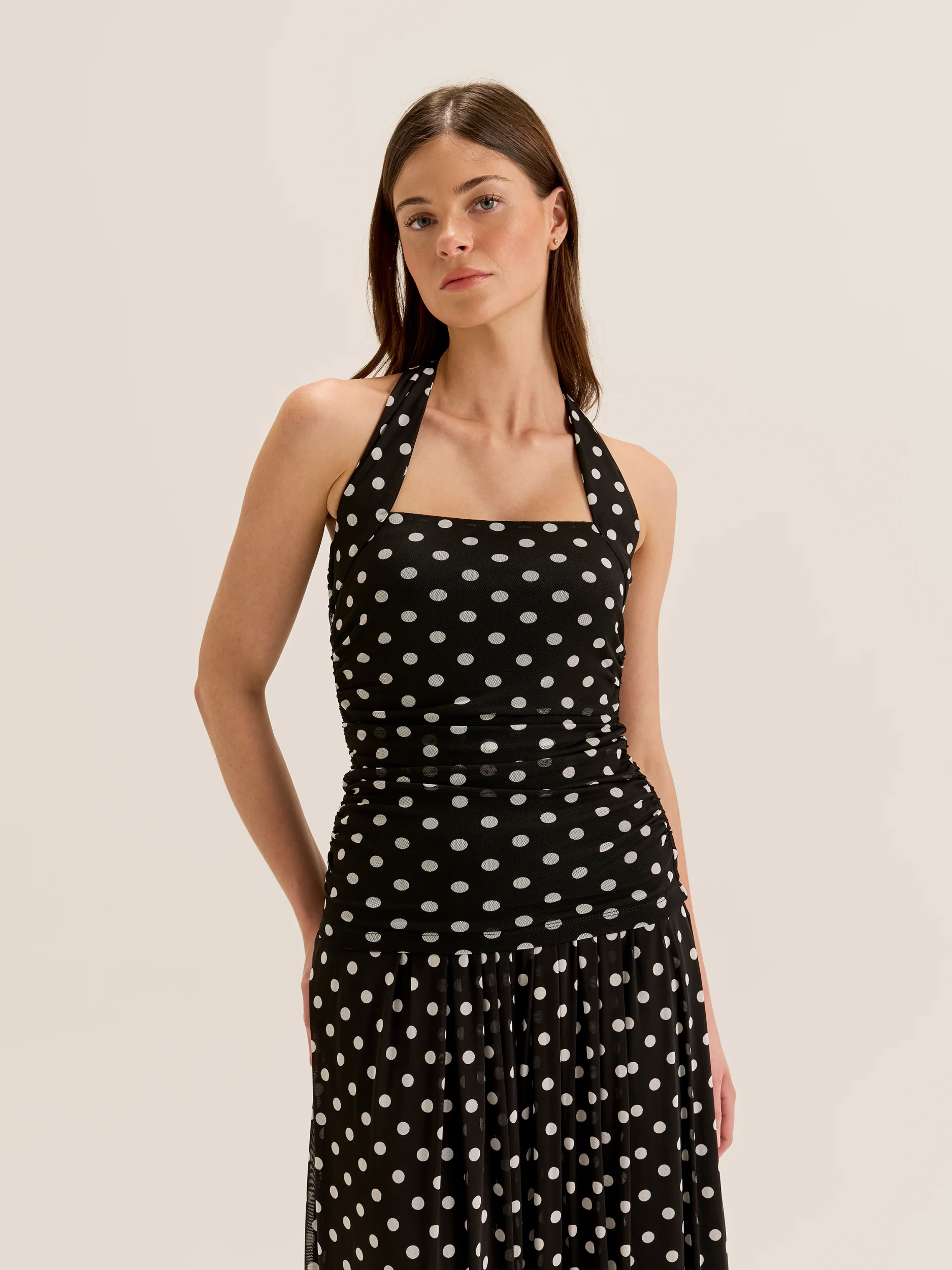 Ava Spot Mesh Top - Image 4