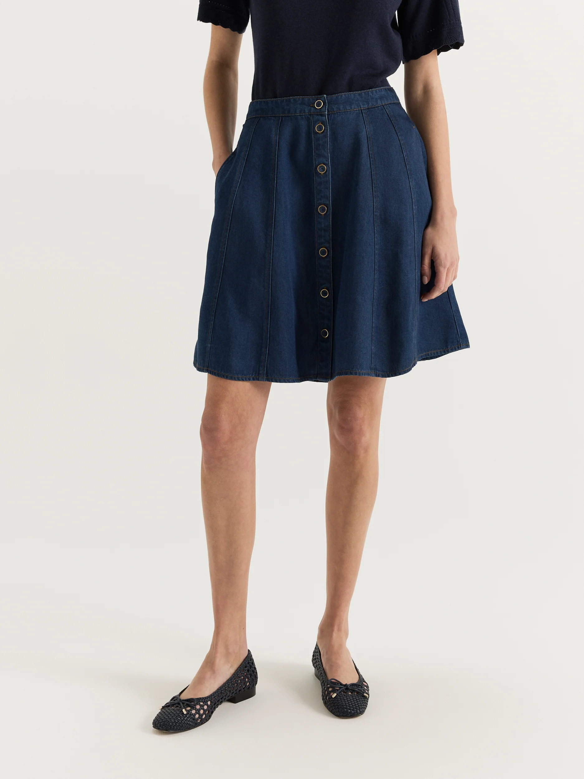Basilica Denim Skirt - Image 4