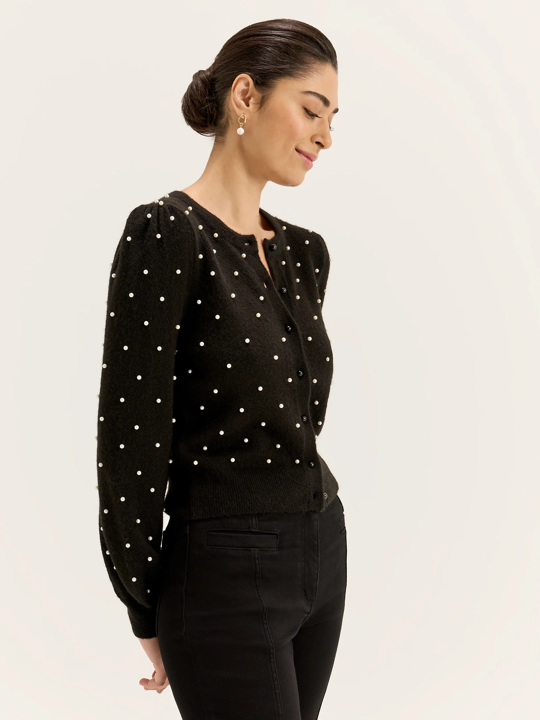 Bella Pearl Cardigan - Image 2