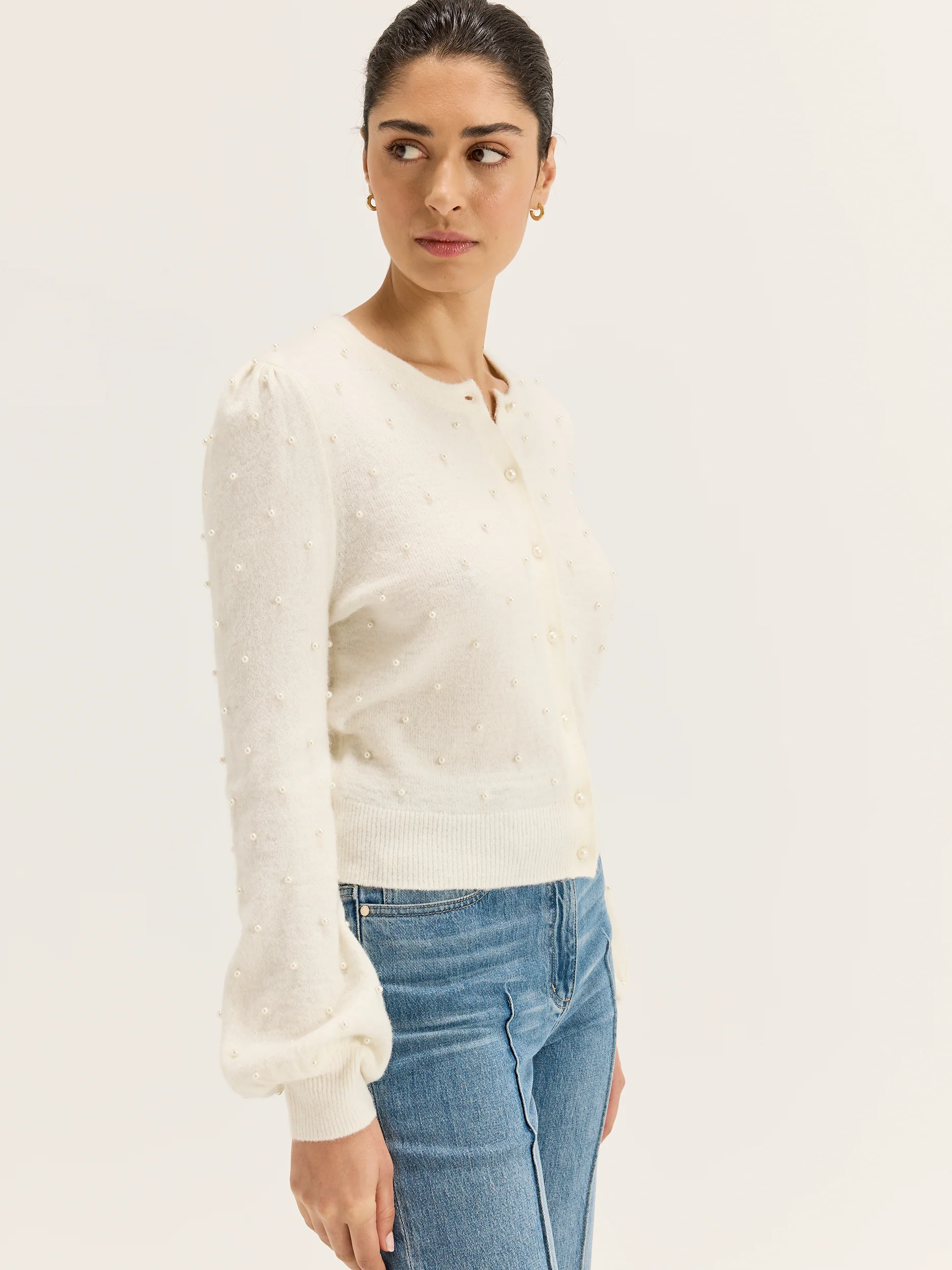 Bella Pearl Cardigan - Image 3