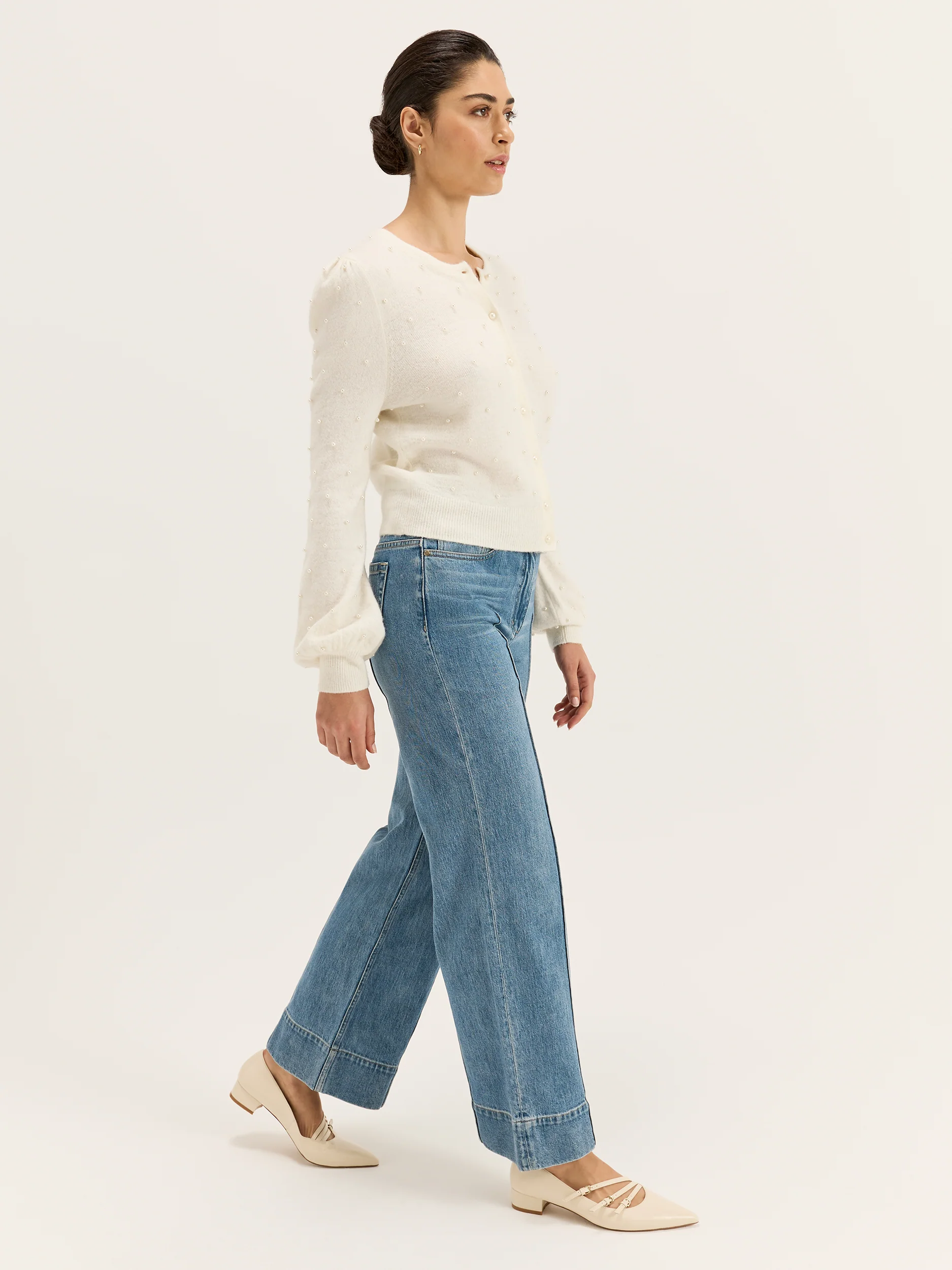 Bella Pearl Cardigan - Image 4