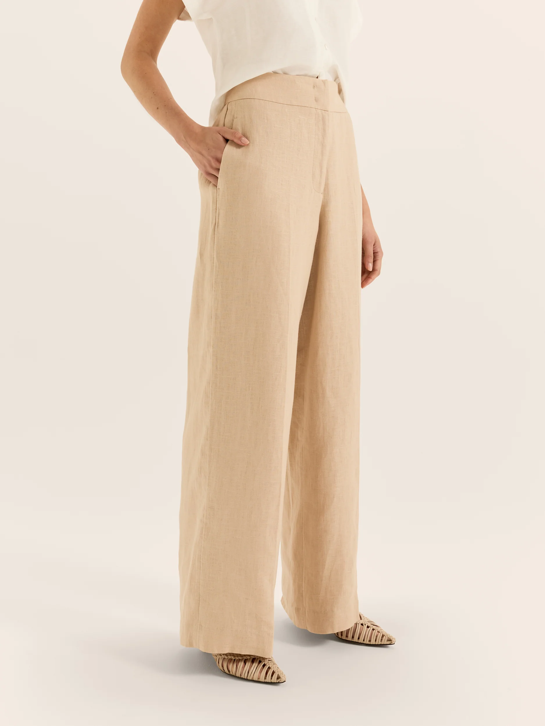 Celine Linen Pants - Image 2