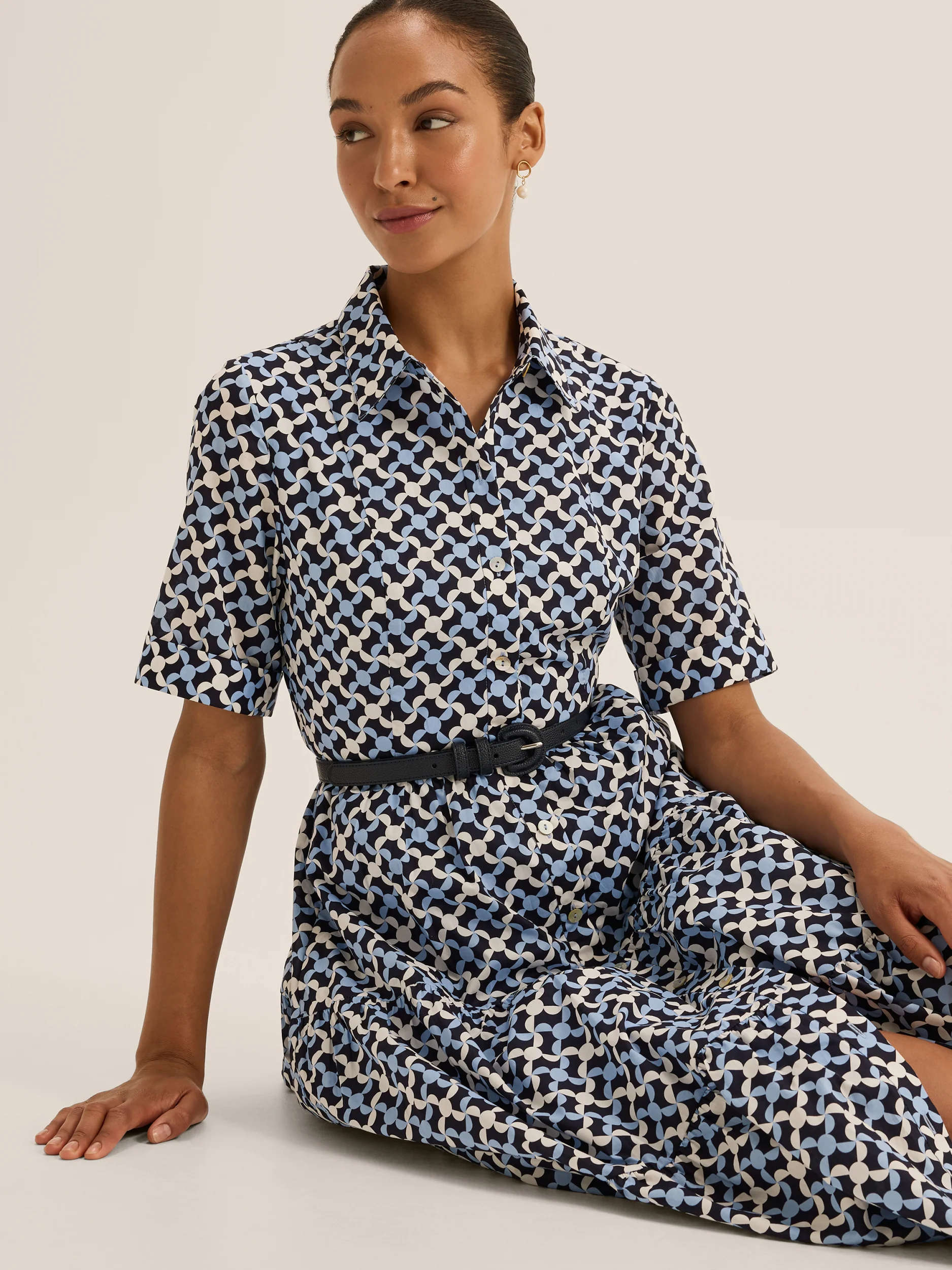 Checkers Shirt Dress - Image 3