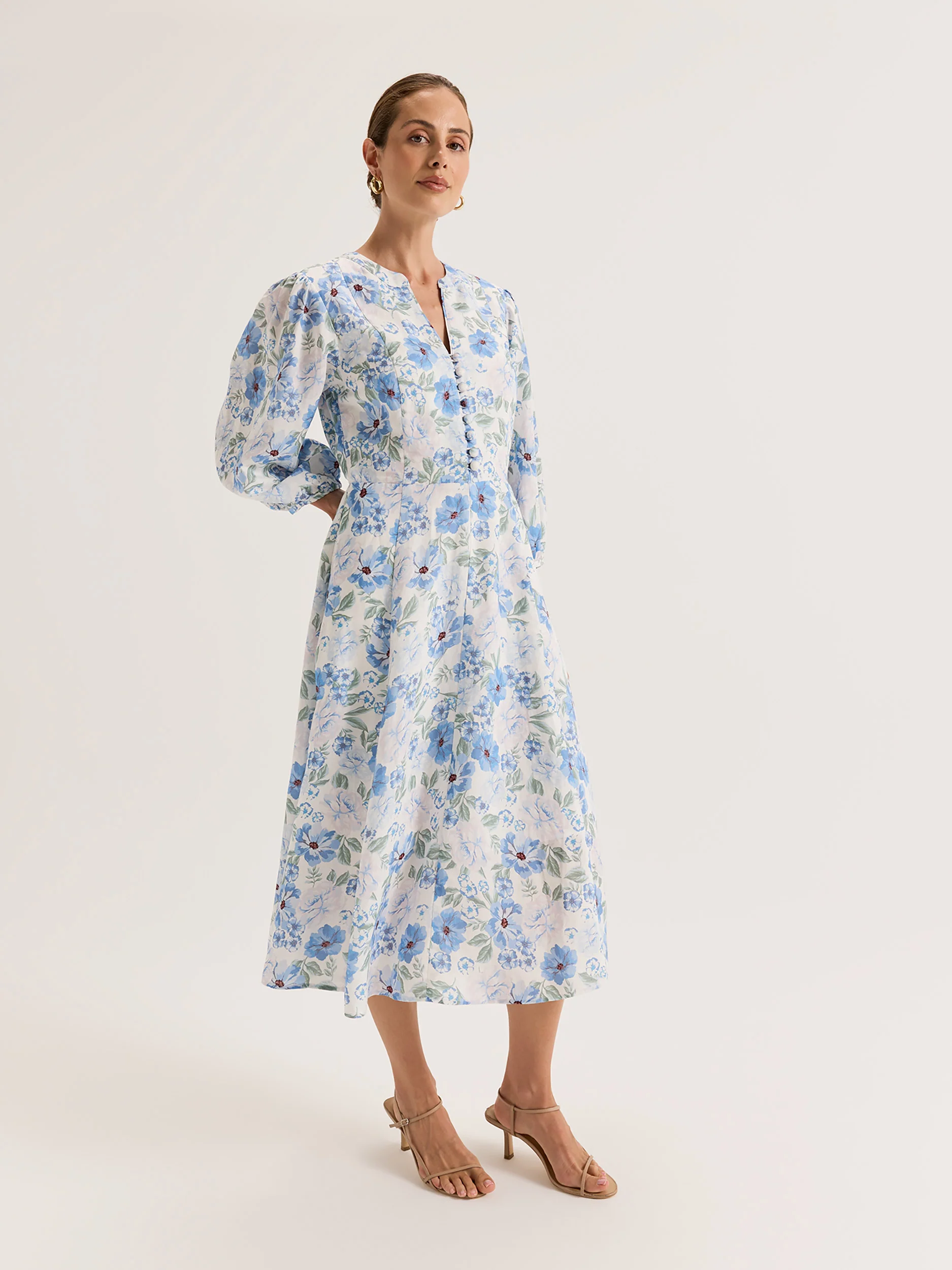 Chelsea Floral Midi Dress - Image 3