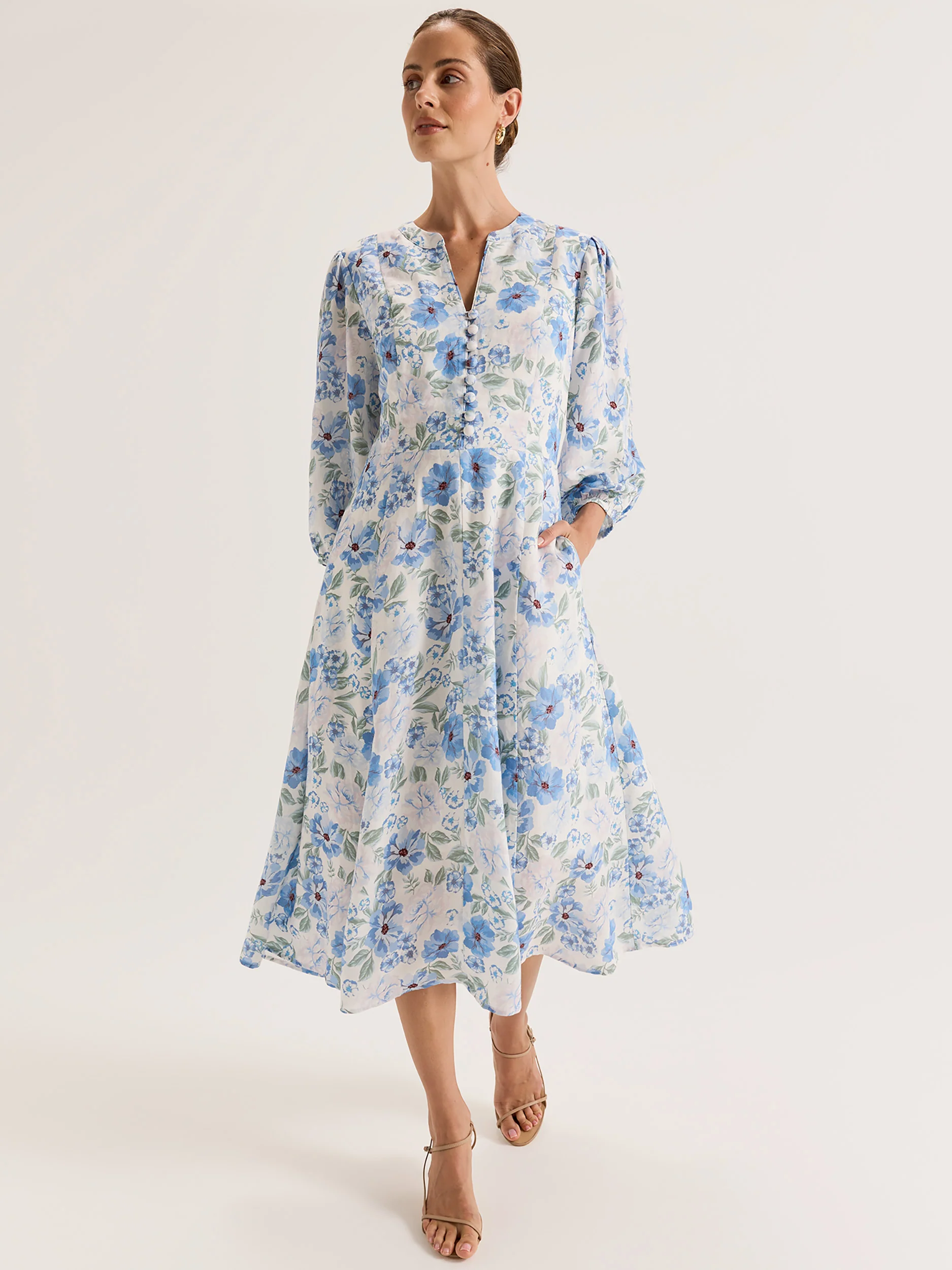 Chelsea Floral Midi Dress - Image 4