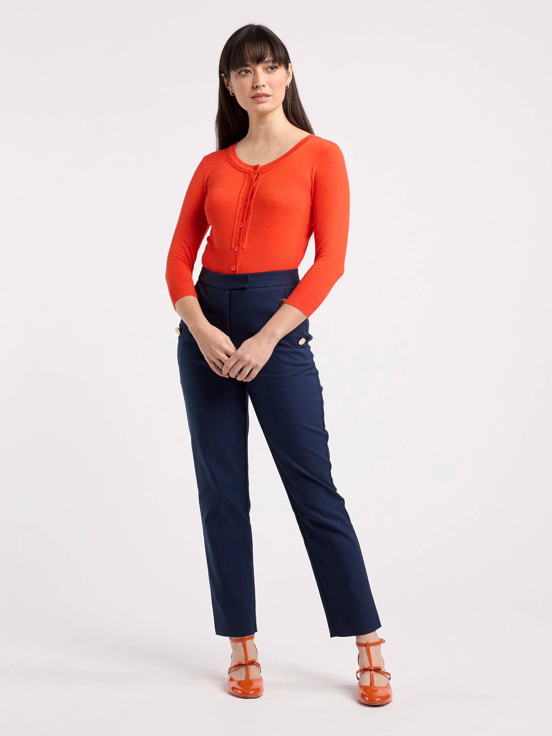 Chessie 3/4 Sleeve Cardi - Image 3