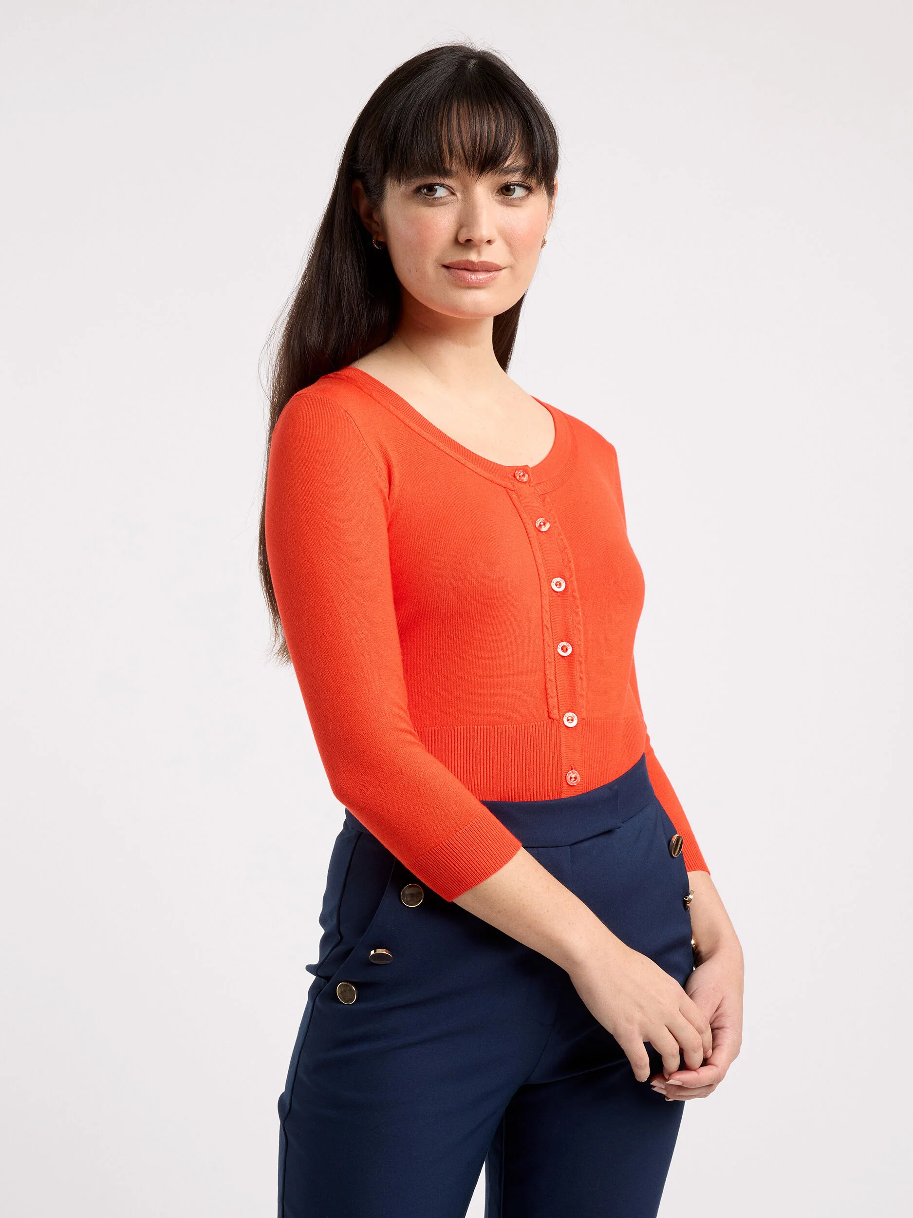 Chessie 3/4 Sleeve Cardi - Image 7