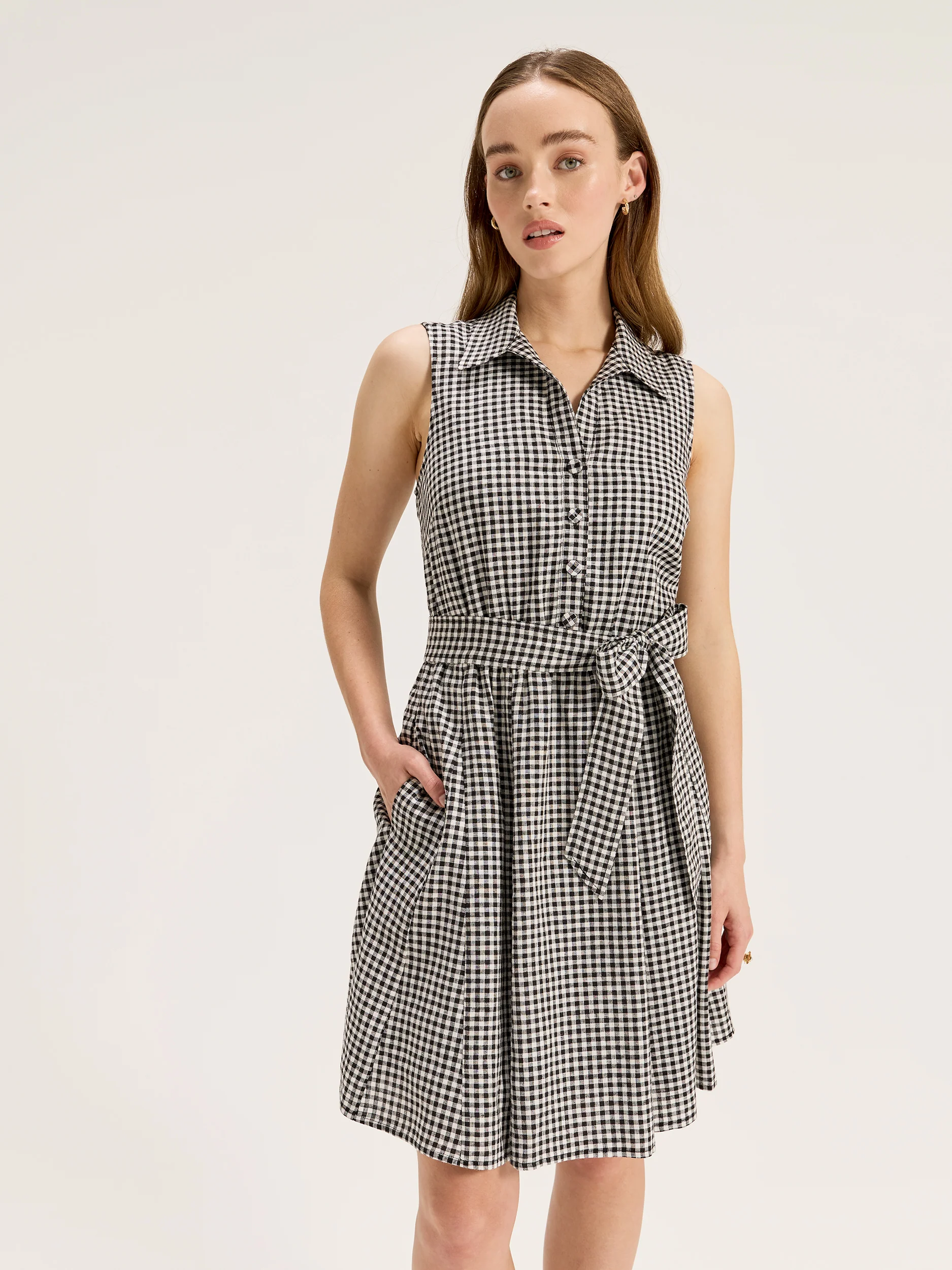 Courtside Check Mini Dress - Image 2
