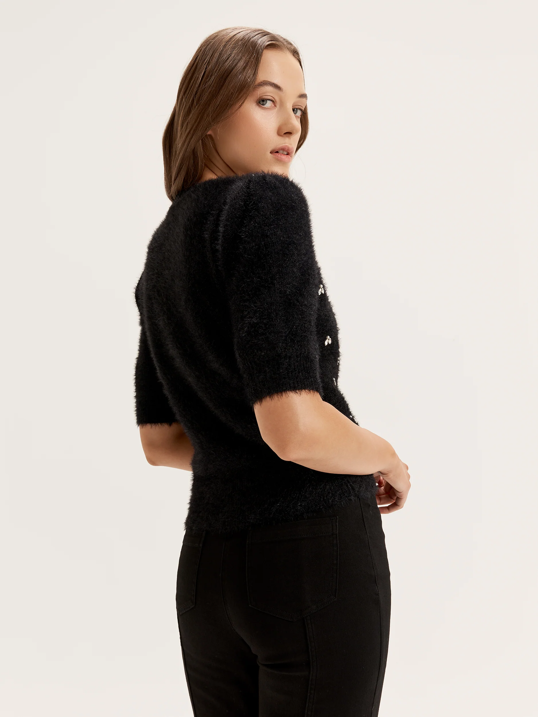 Diamonds & Pearls Knit Top - Image 4