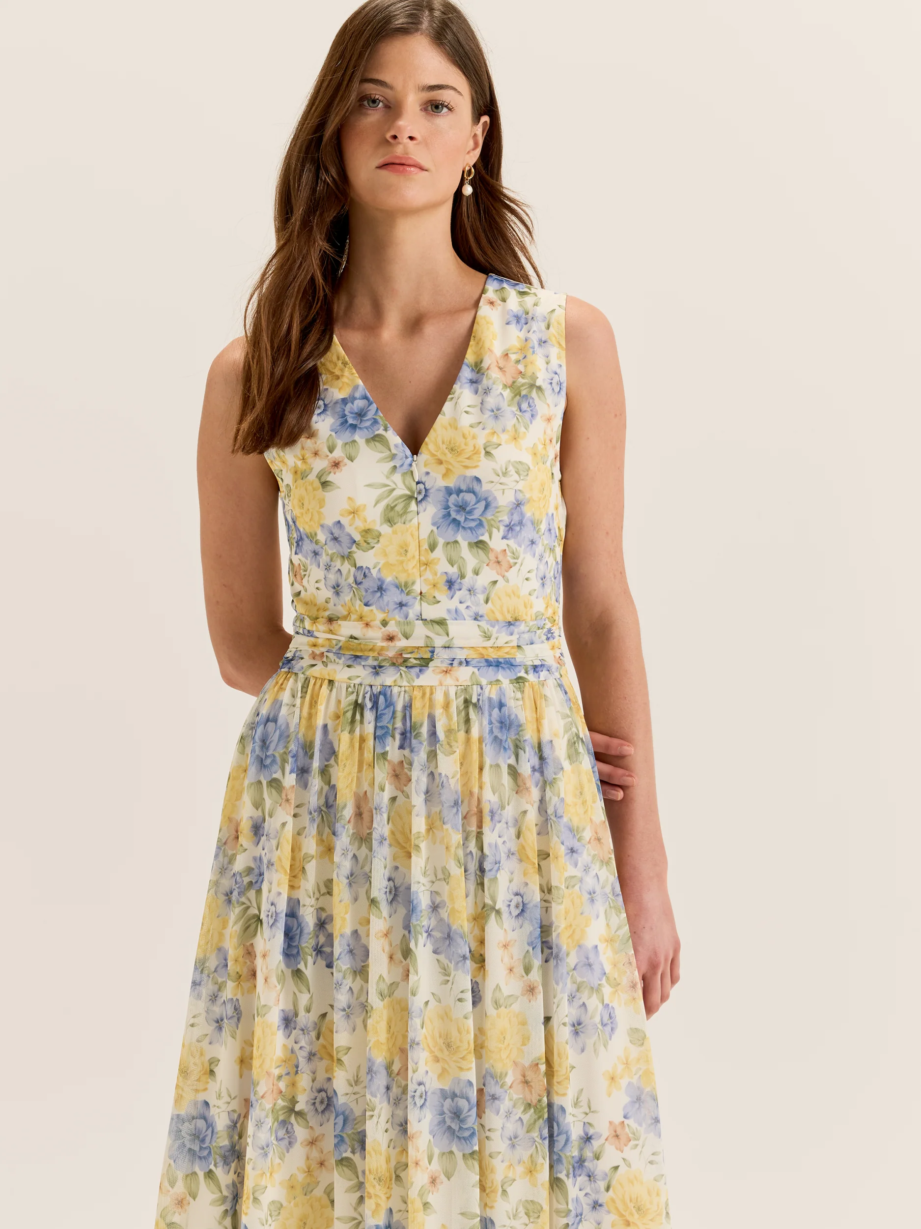 Elba Mesh Maxi Dress - Image 2