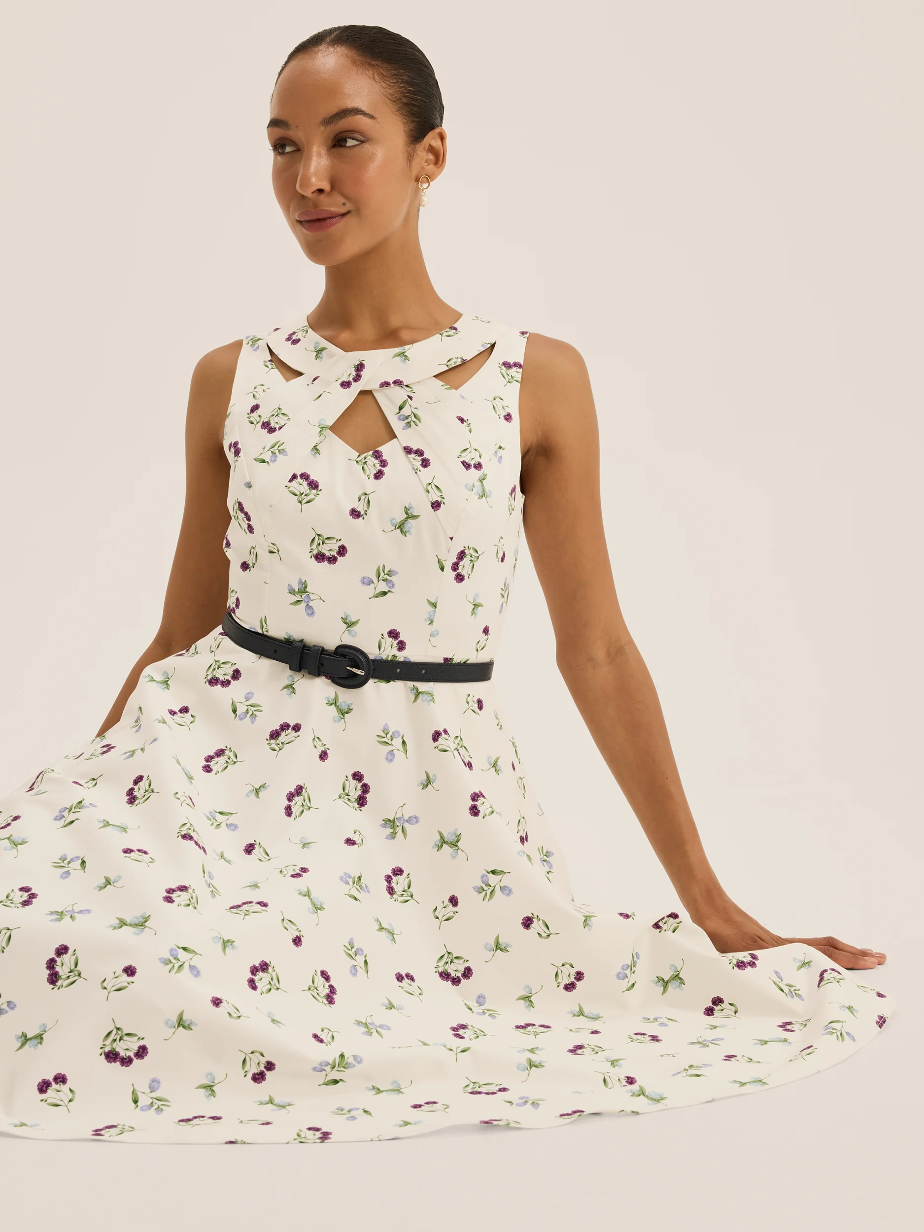 Eliza Fit and Flare Dress - Image 3
