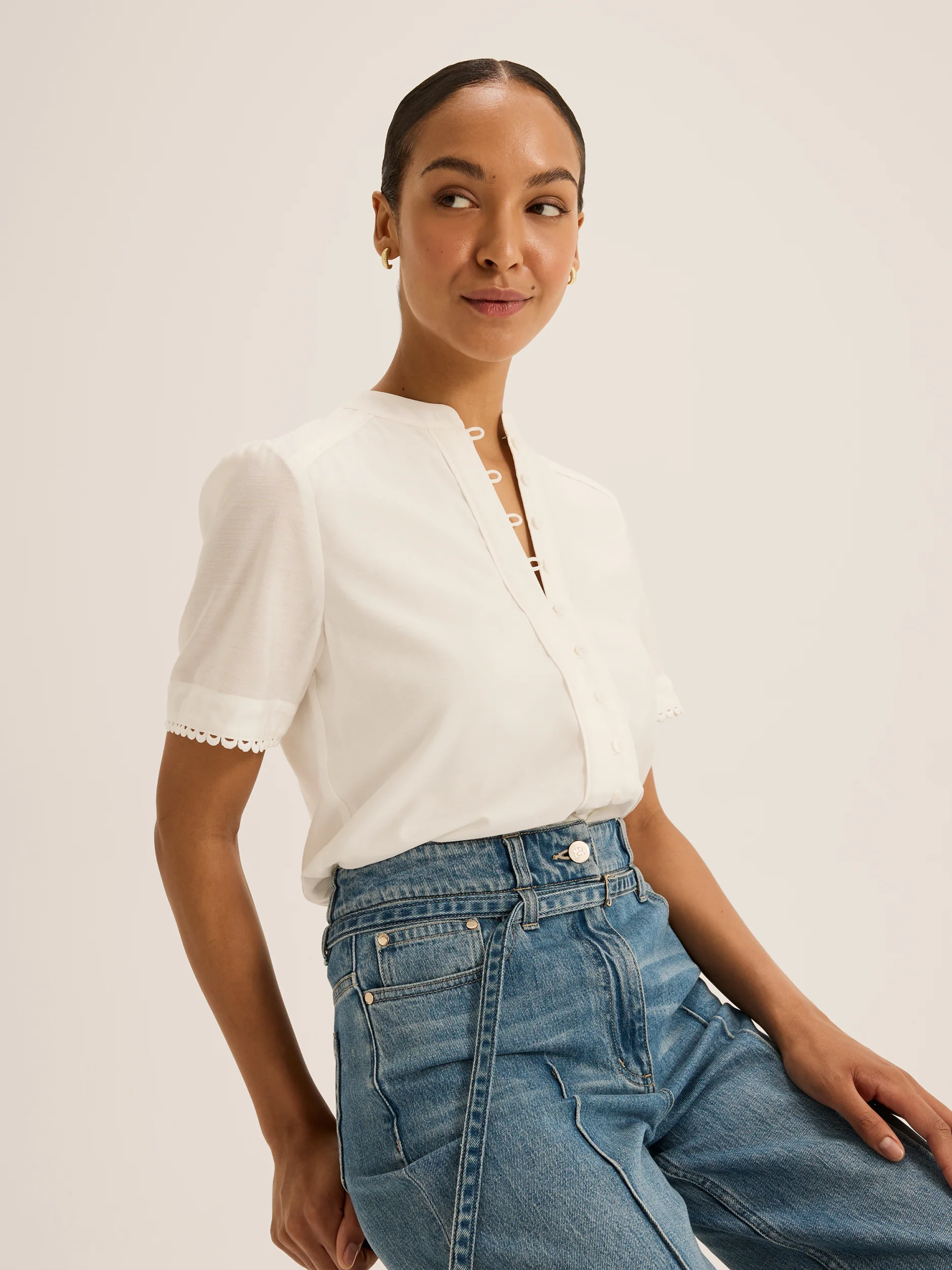 Emilia Short Sleeve Blouse