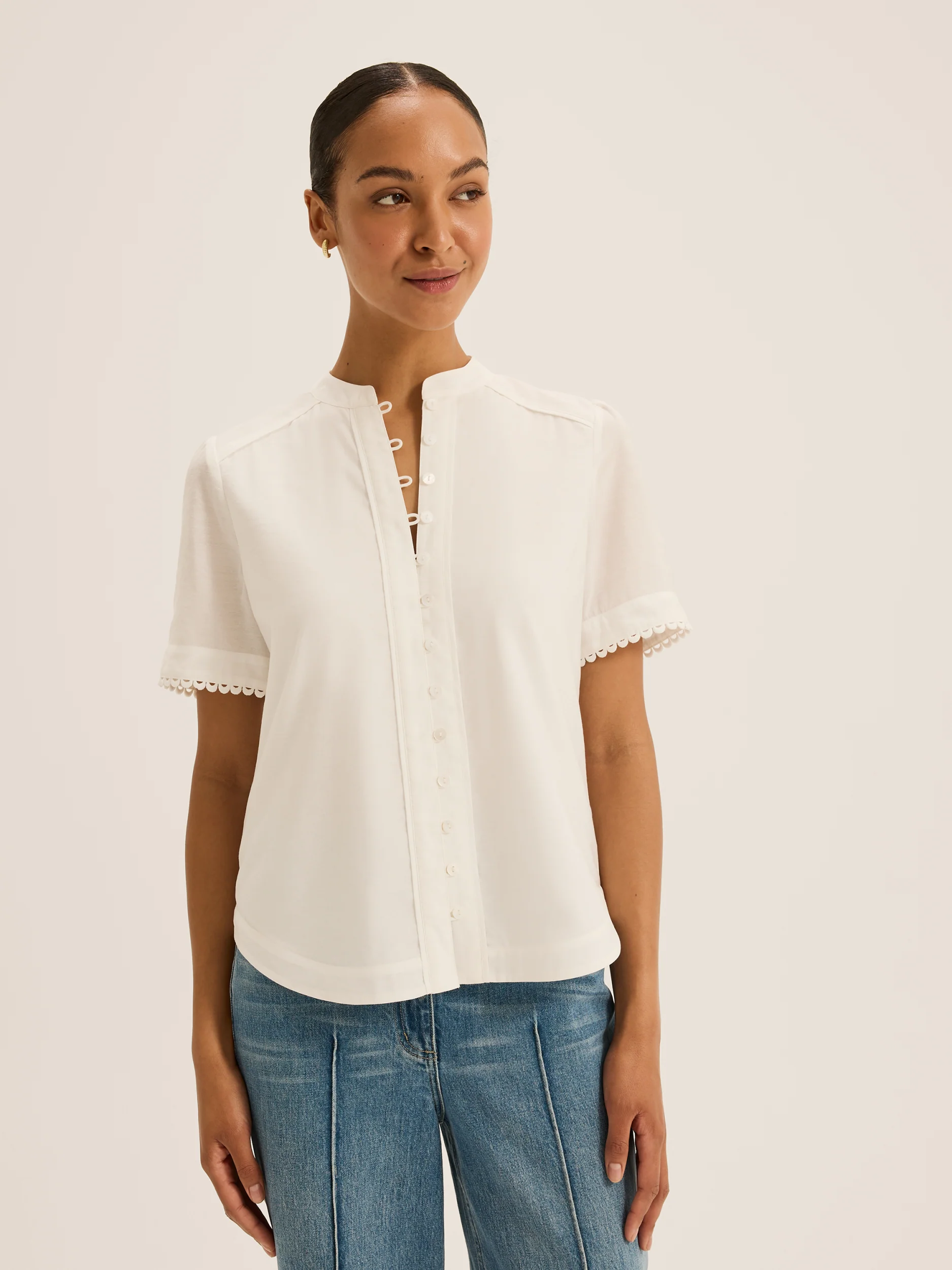 Emilia Short Sleeve Blouse - Image 2