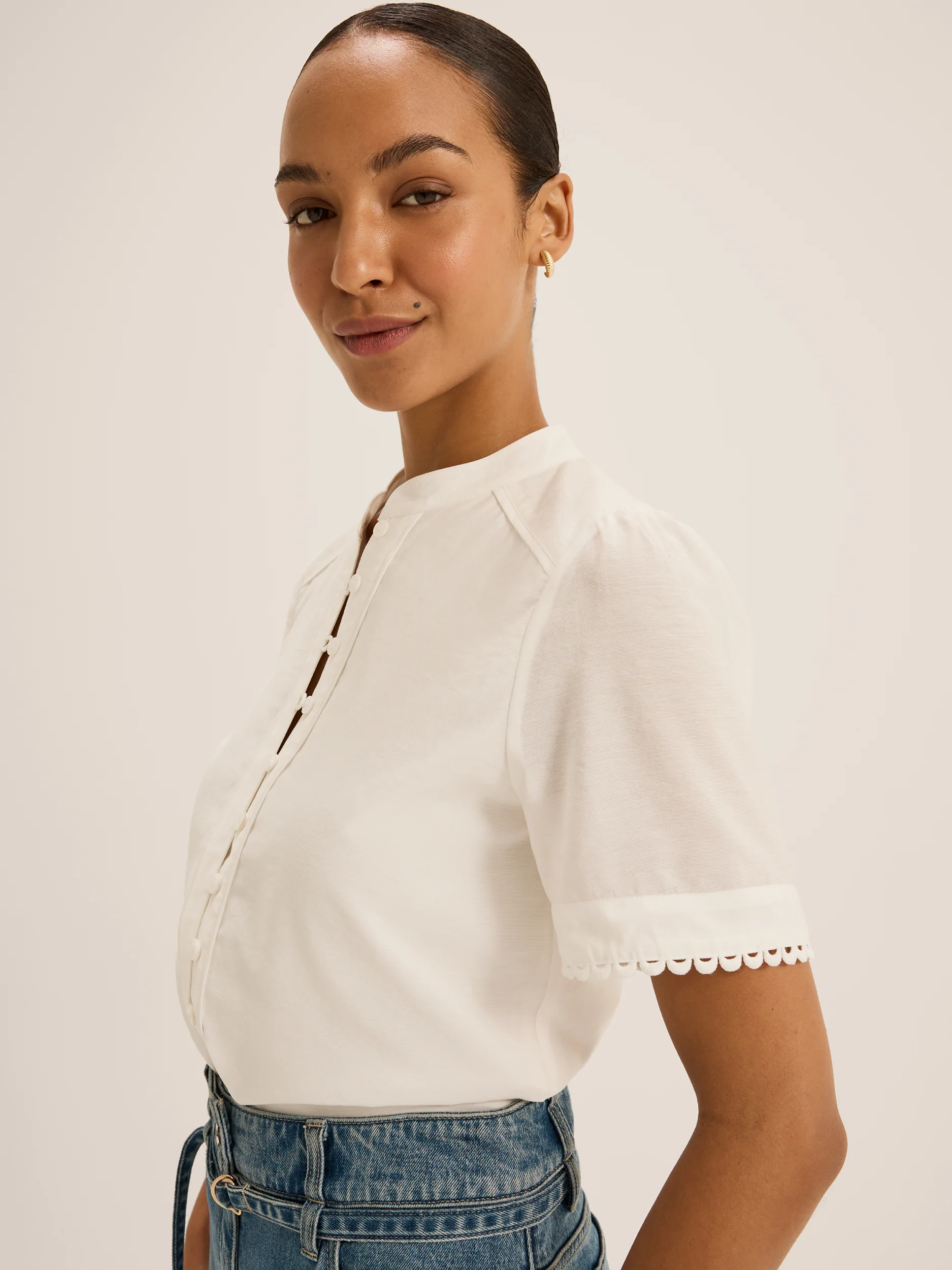 Emilia Short Sleeve Blouse - Image 3