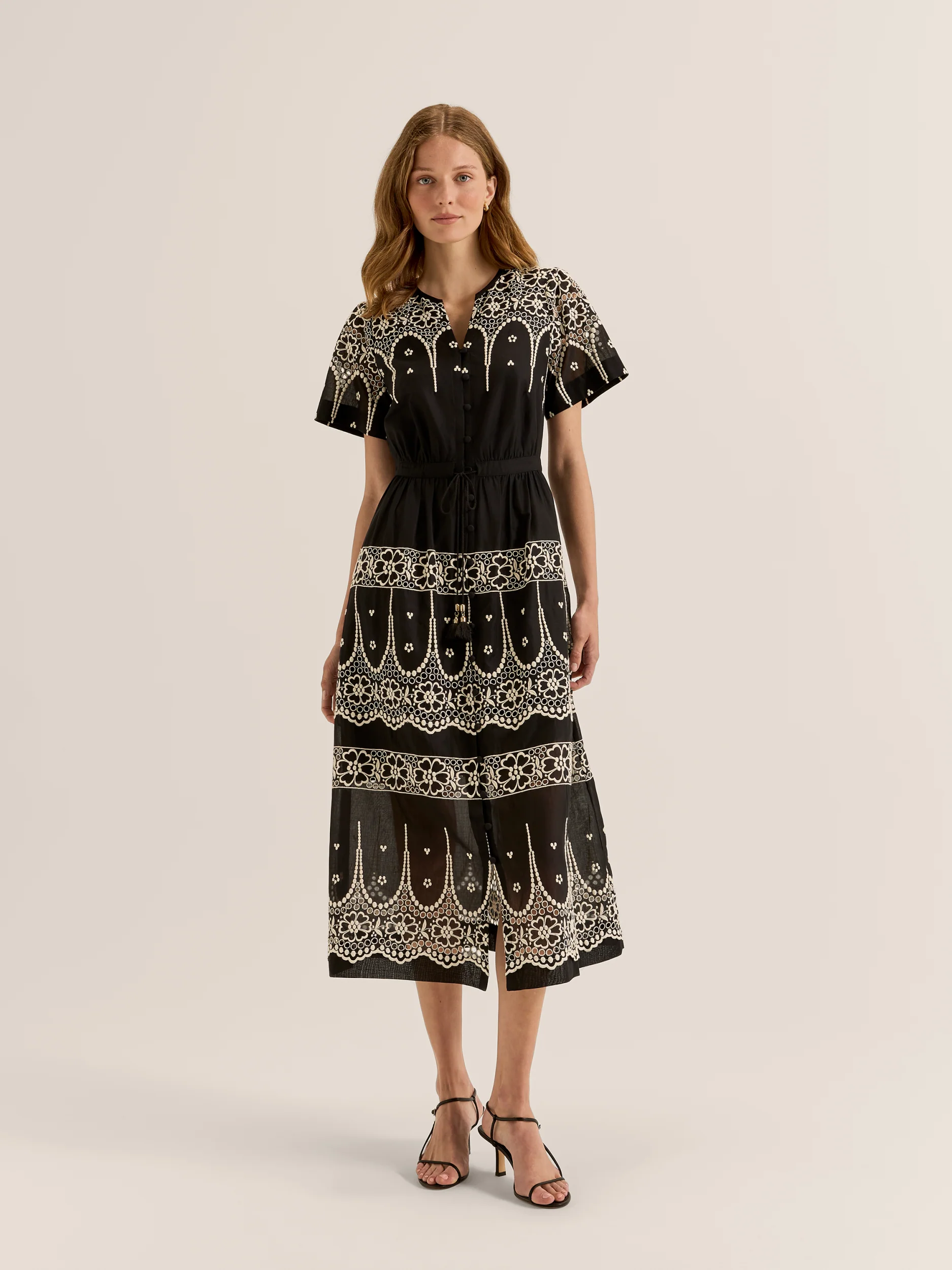 Florida Embroidered Midi Dress - Image 4