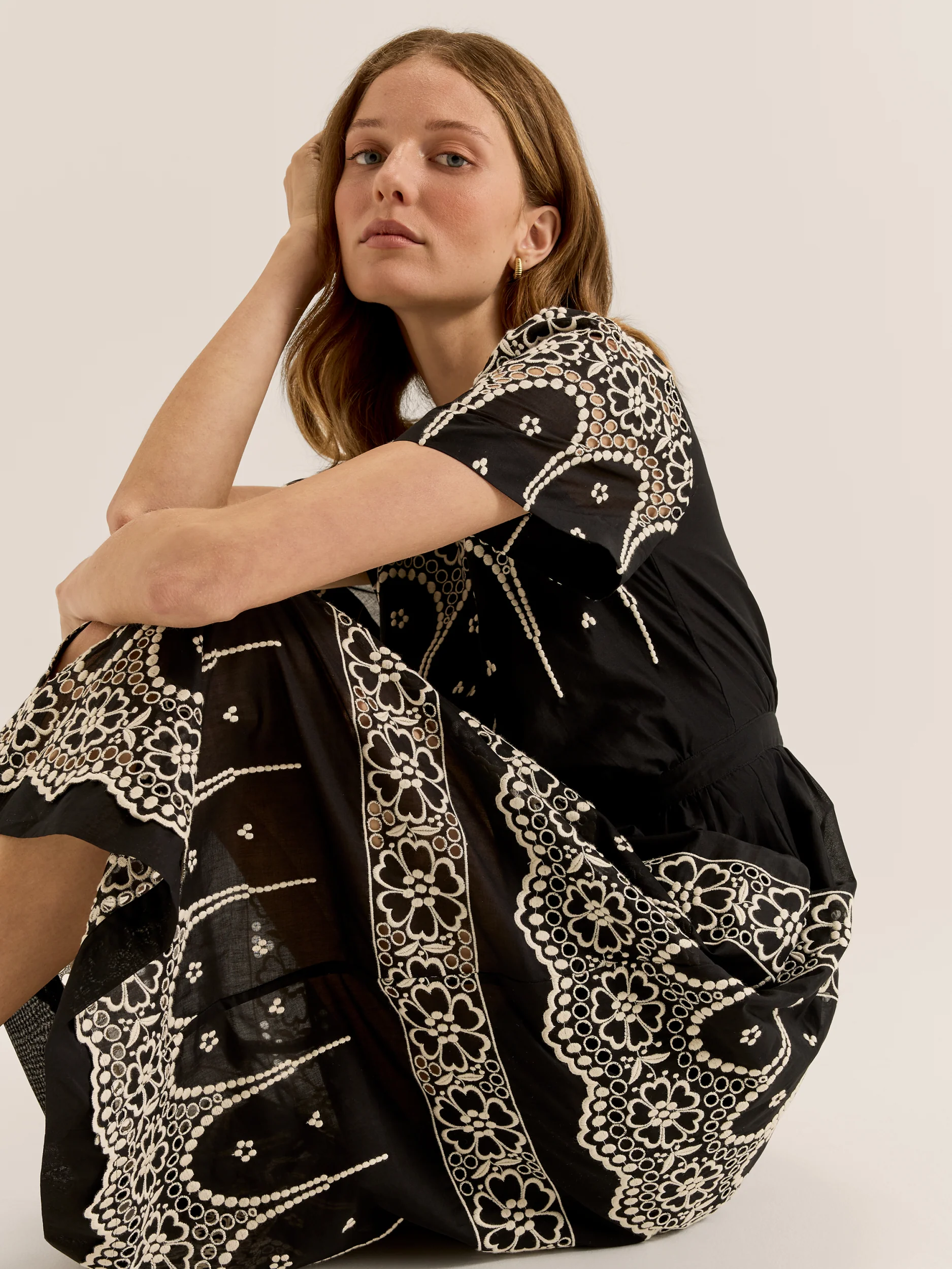 Florida Embroidered Midi Dress - Image 5