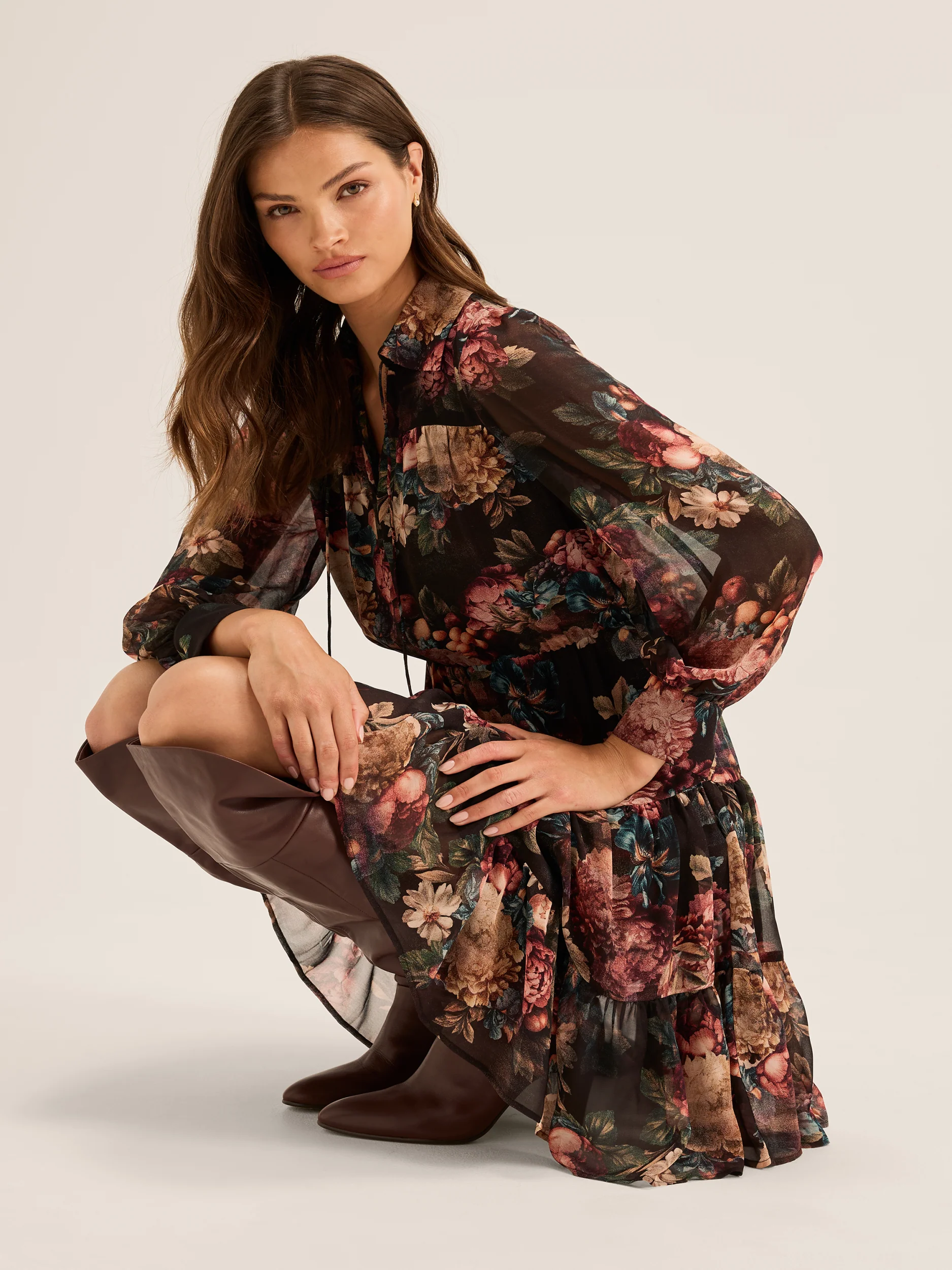 Garden Noir Mini Dress - Image 4