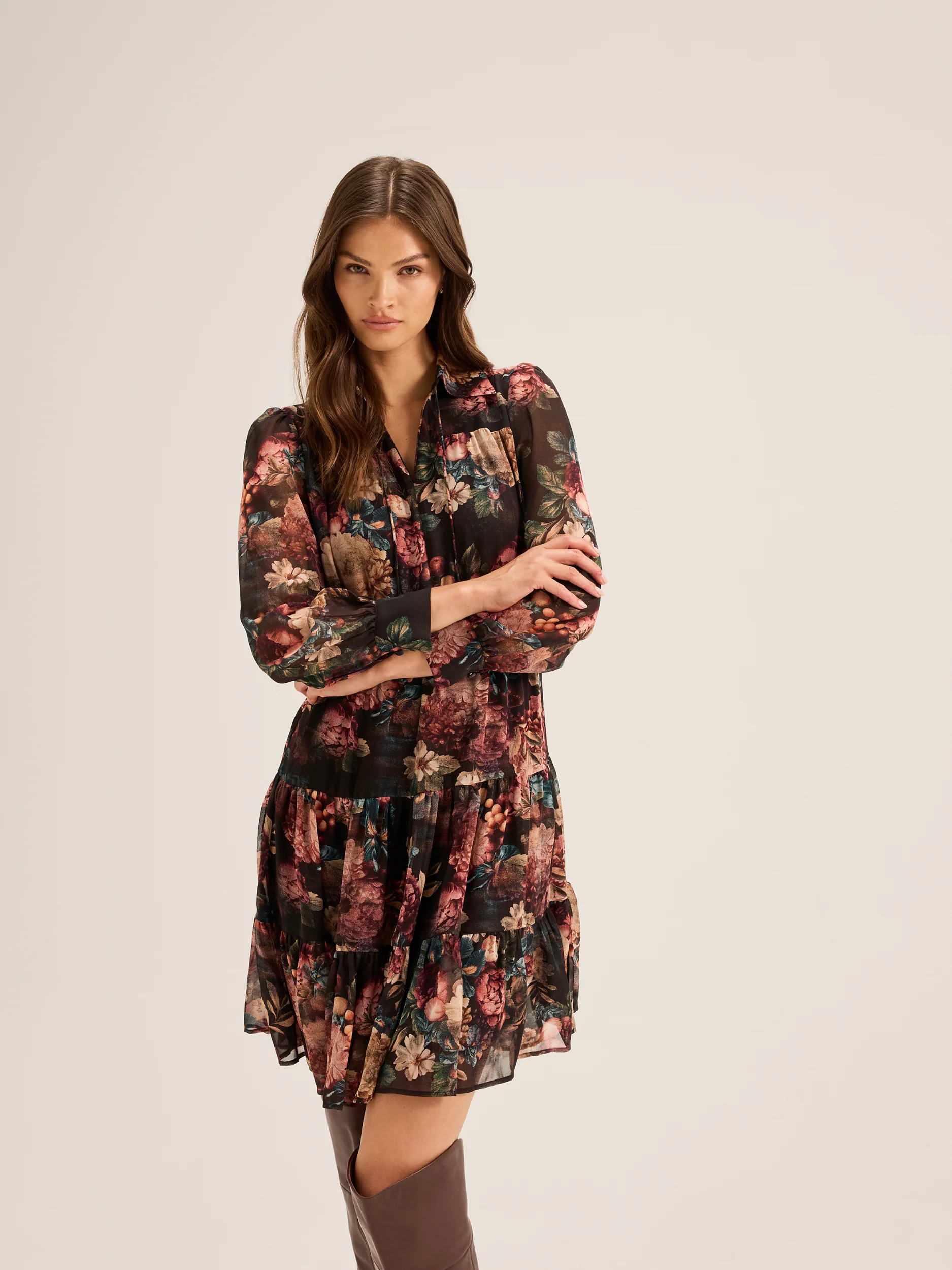 Garden Noir Mini Dress - Image 5