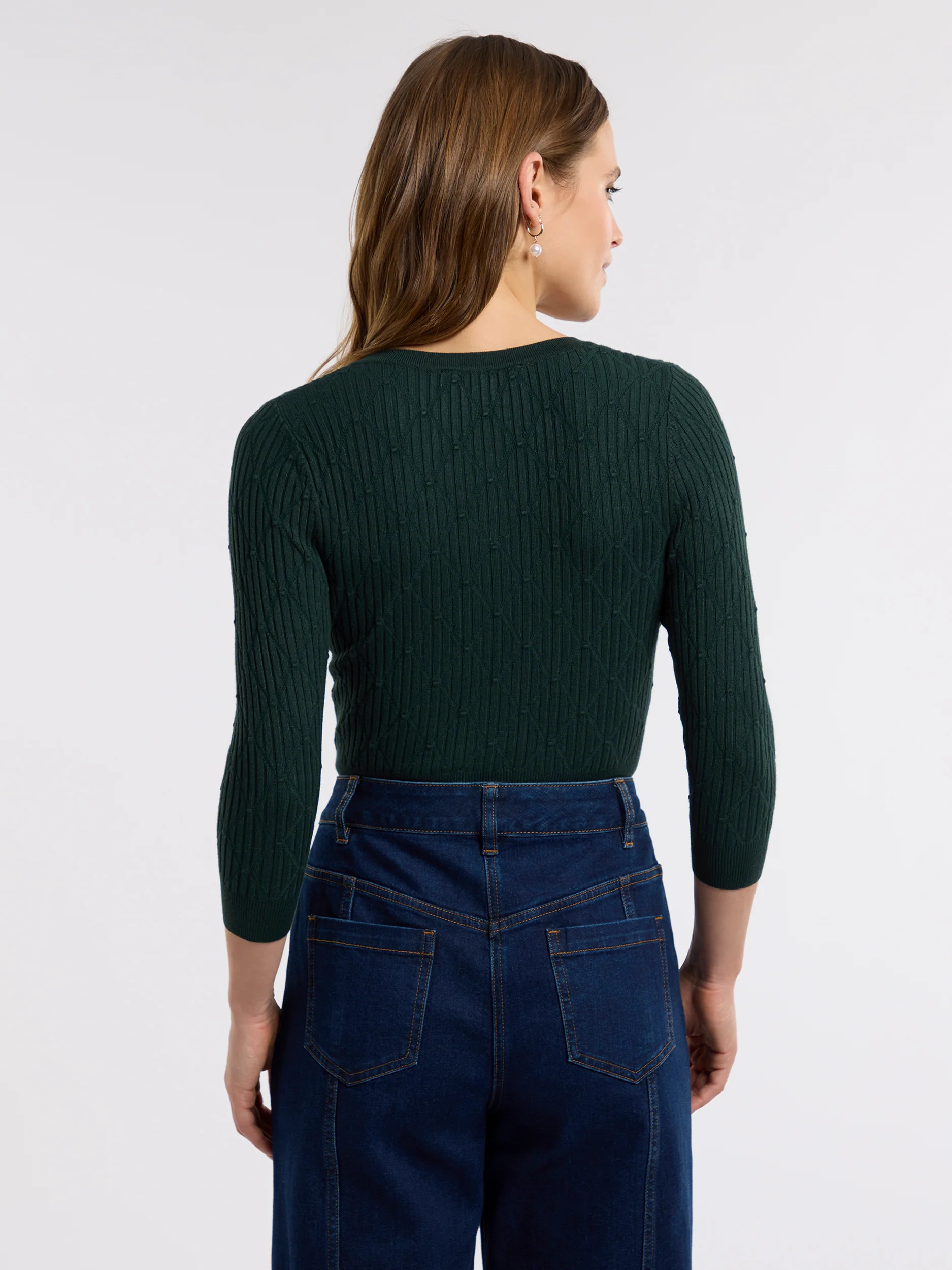 Haisley 3/4 Sleeve Cardi - Image 3