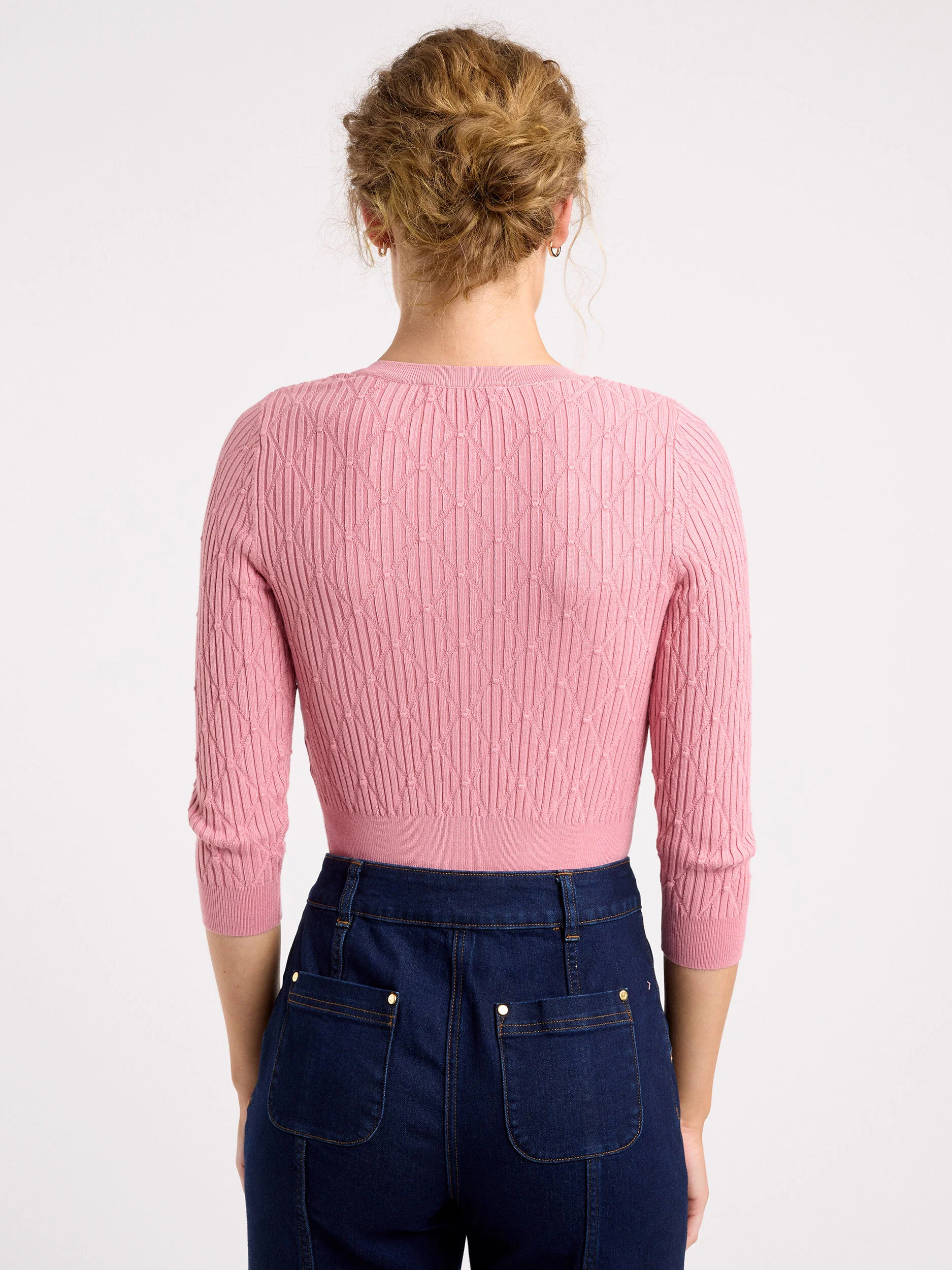 Haisley 3/4 Sleeve Cardi - Image 4