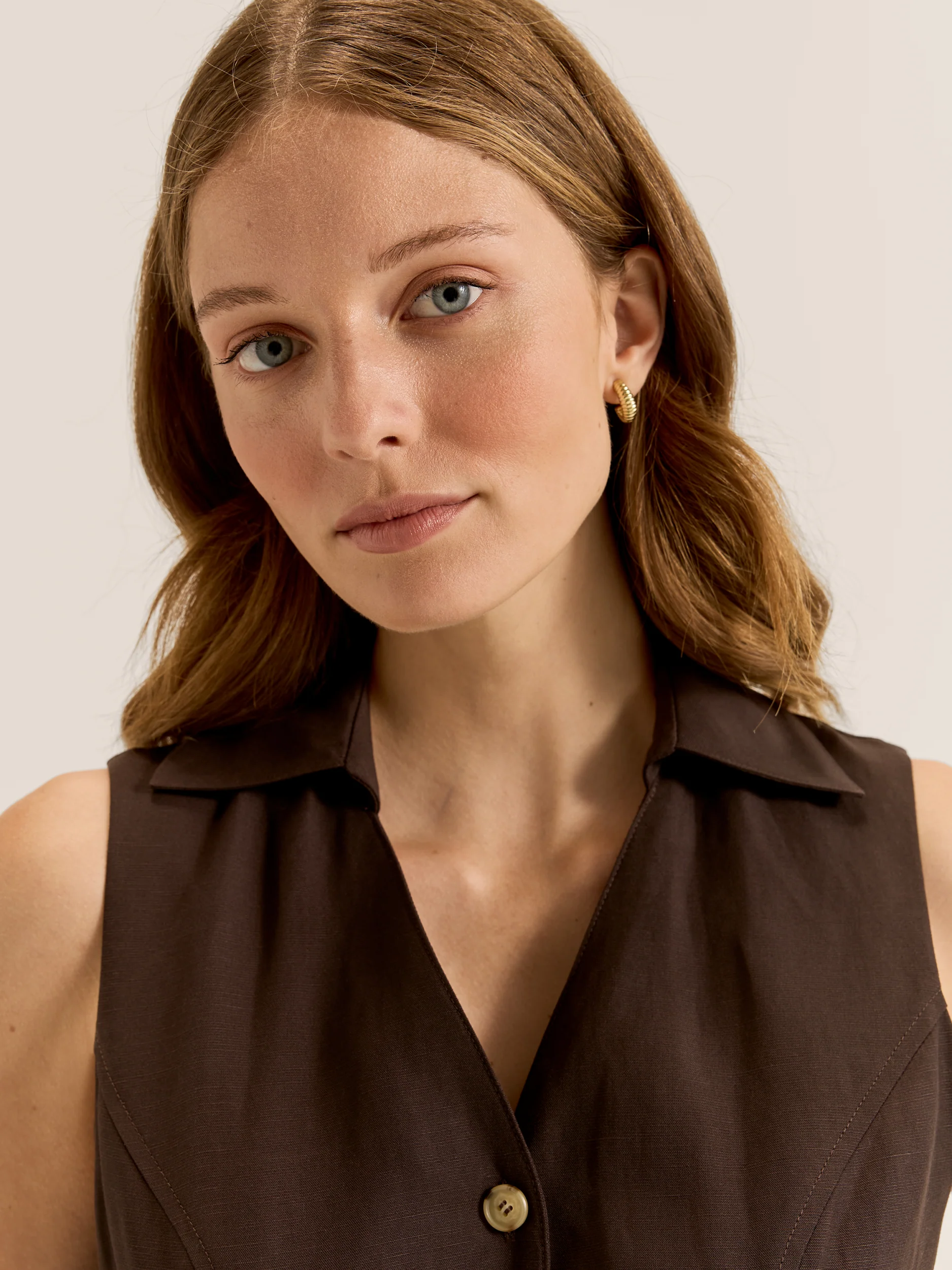 Hamilton Sleeveless Shirt Dress - Image 4