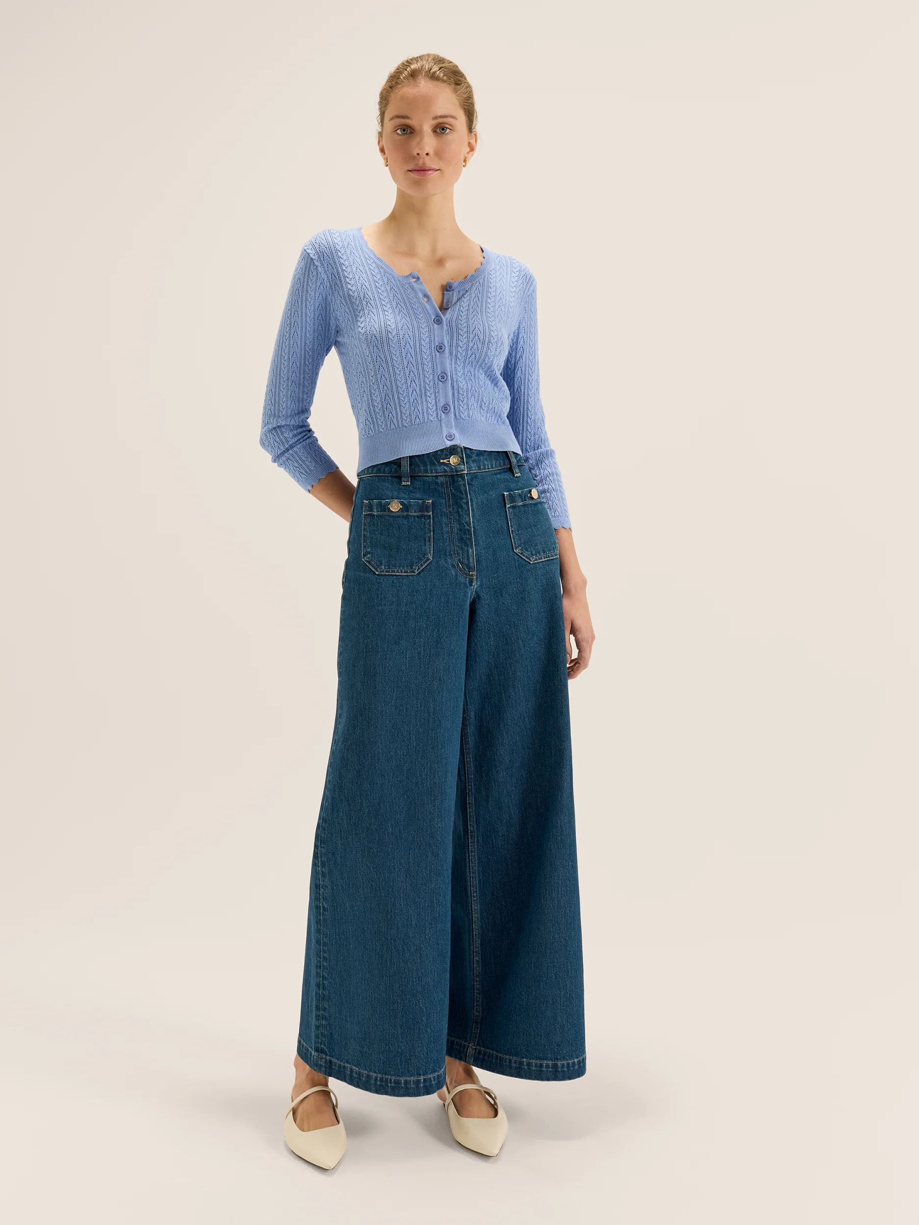 Hazel 3/4 Sleeve Cardigan - Image 5