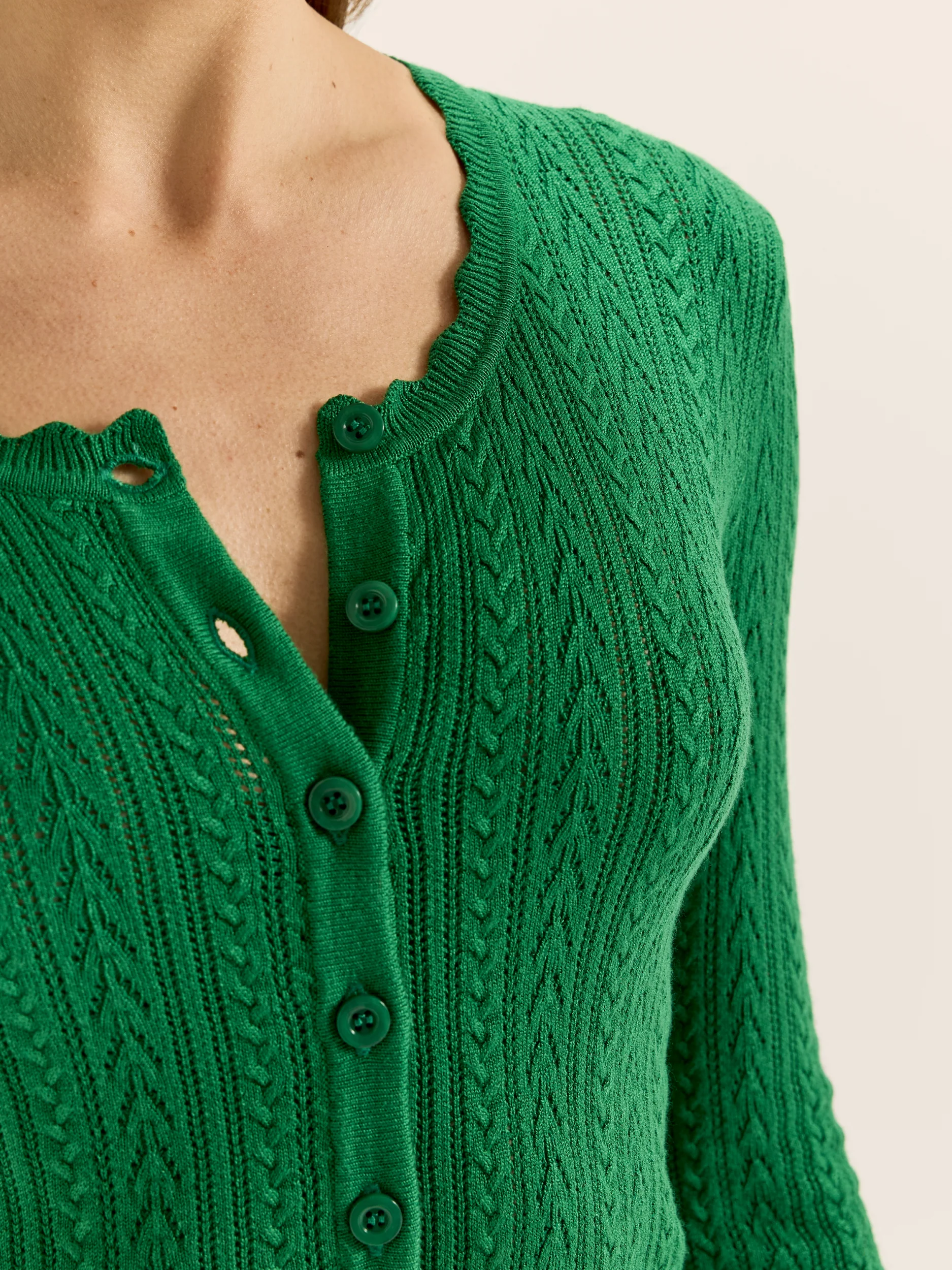 Hazel 3/4 Sleeve Cardigan - Image 3