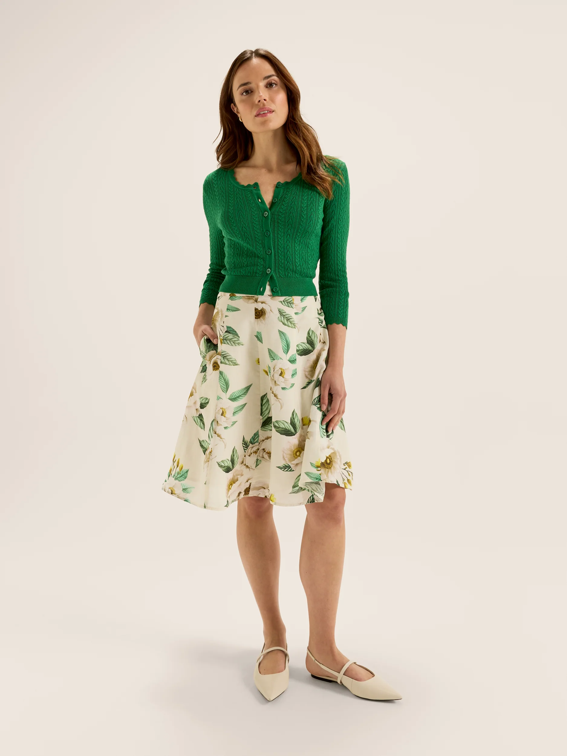 Hazel 3/4 Sleeve Cardigan - Image 4