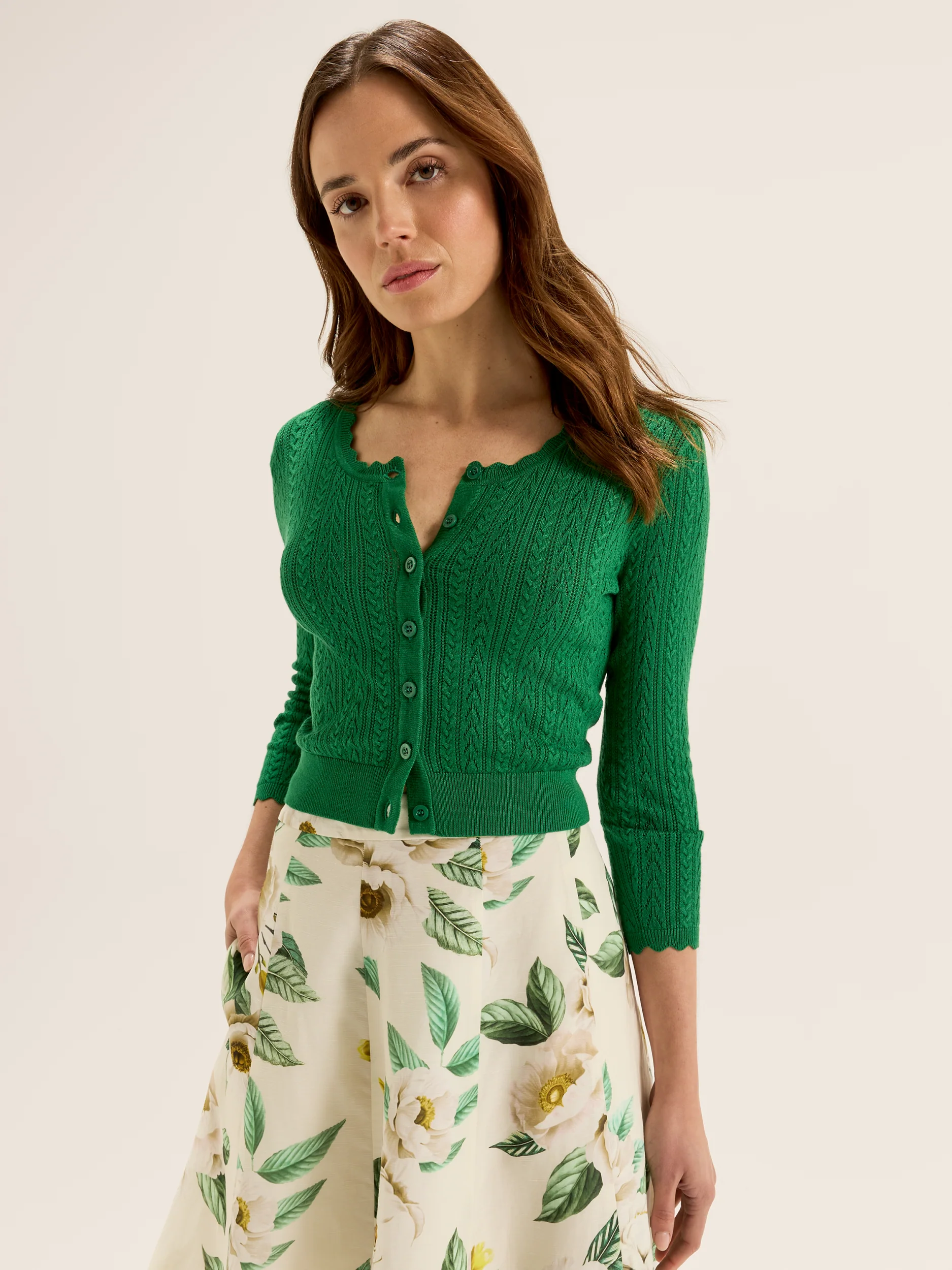 Hazel 3/4 Sleeve Cardigan - Image 5