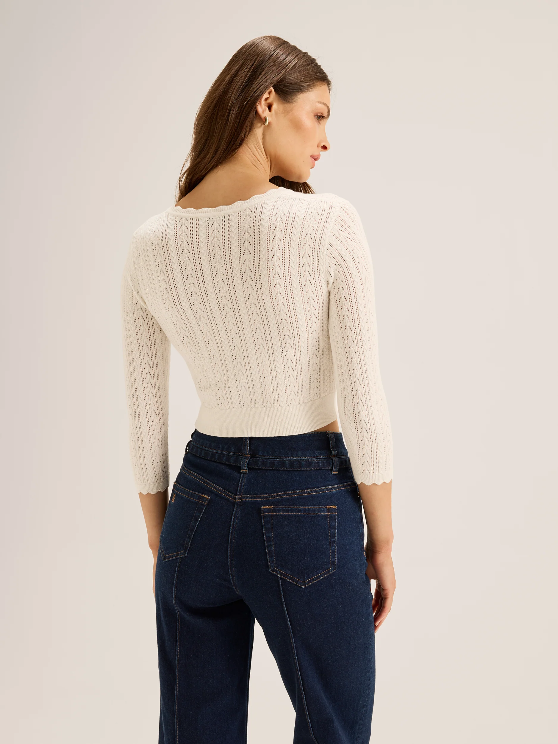 Hazel 3/4 Sleeve Cardigan - Image 6
