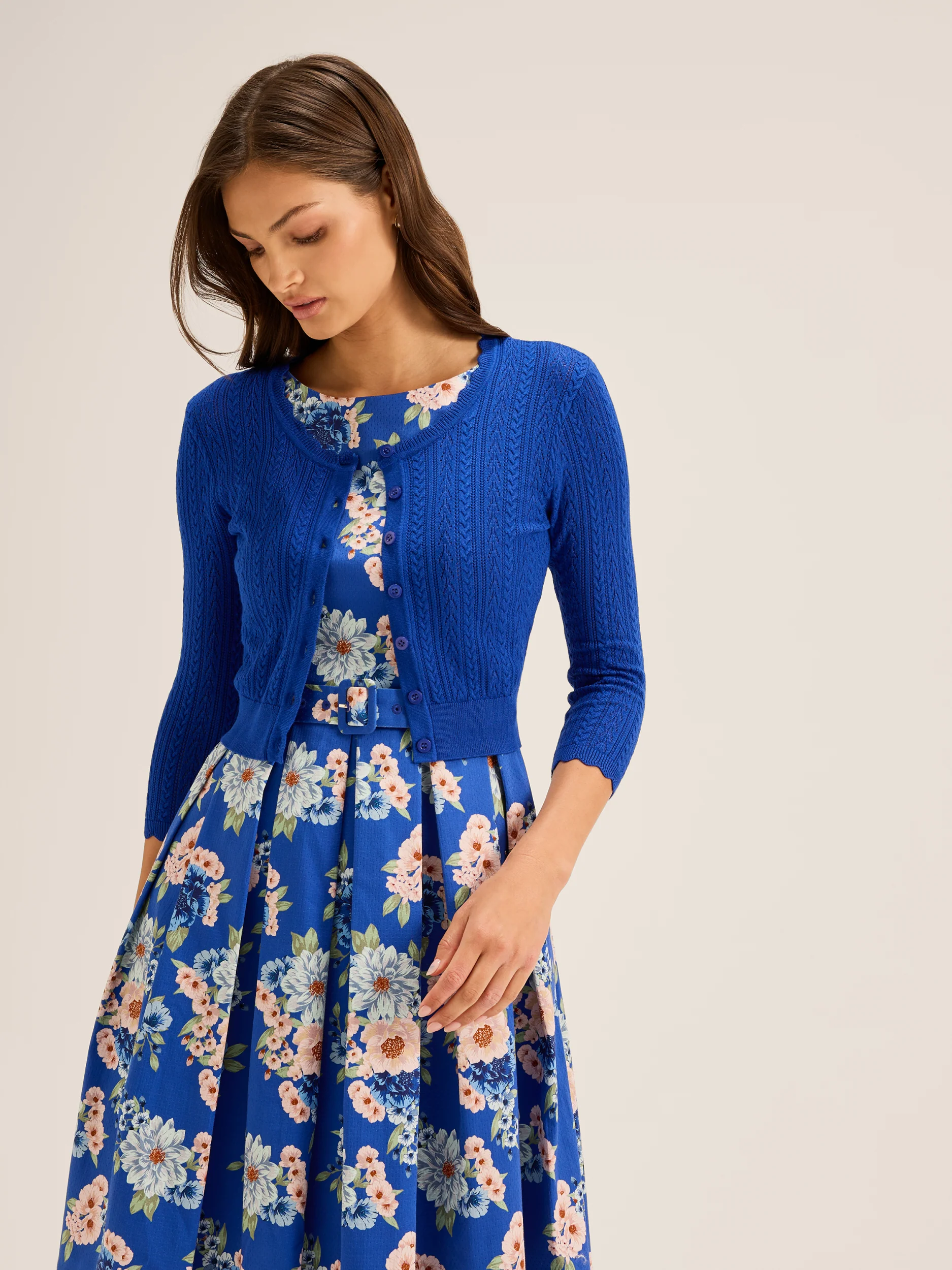 Hazel 3/4 Sleeve Cardigan - Image 4