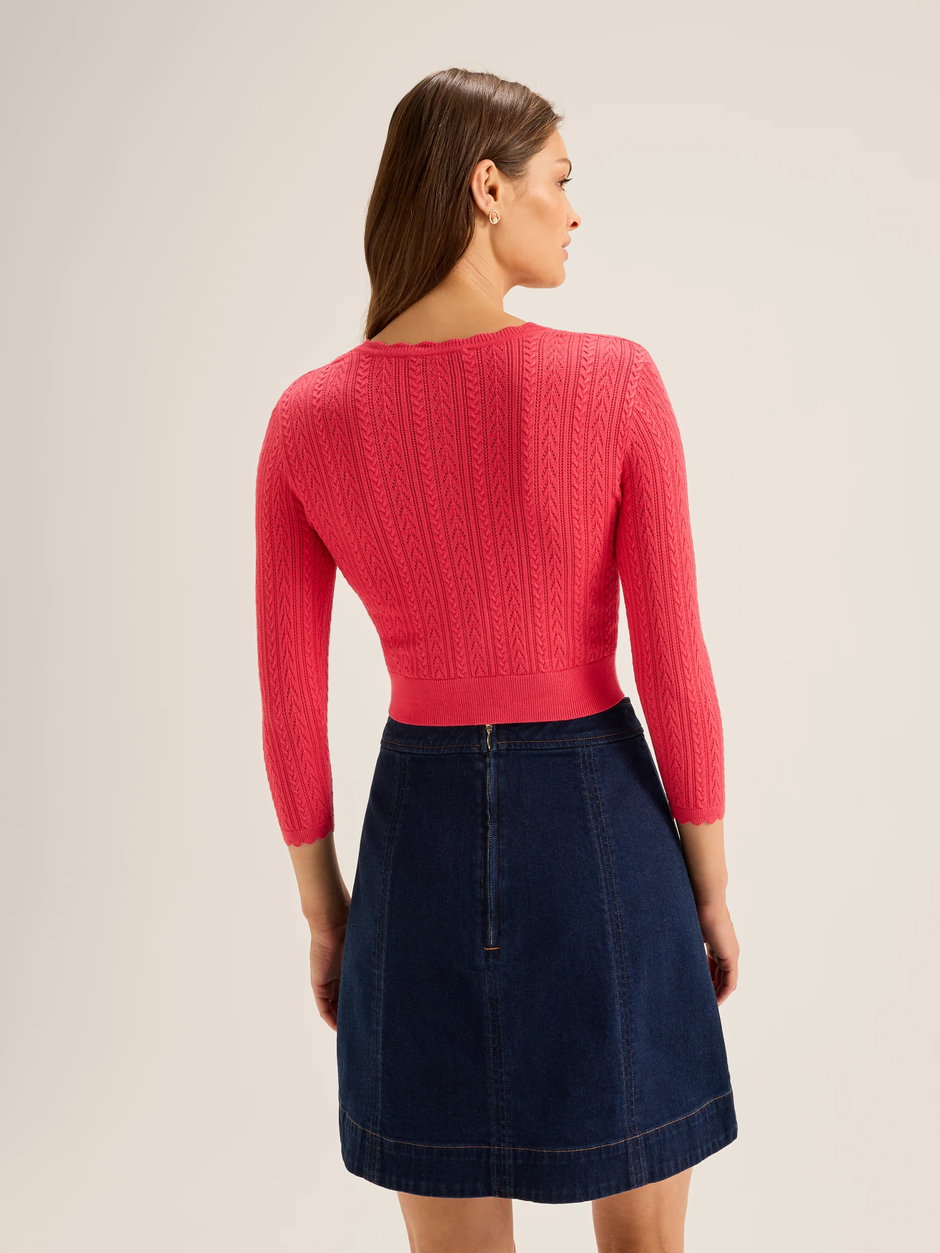 Hazel 3/4 Sleeve Cardigan - Image 6