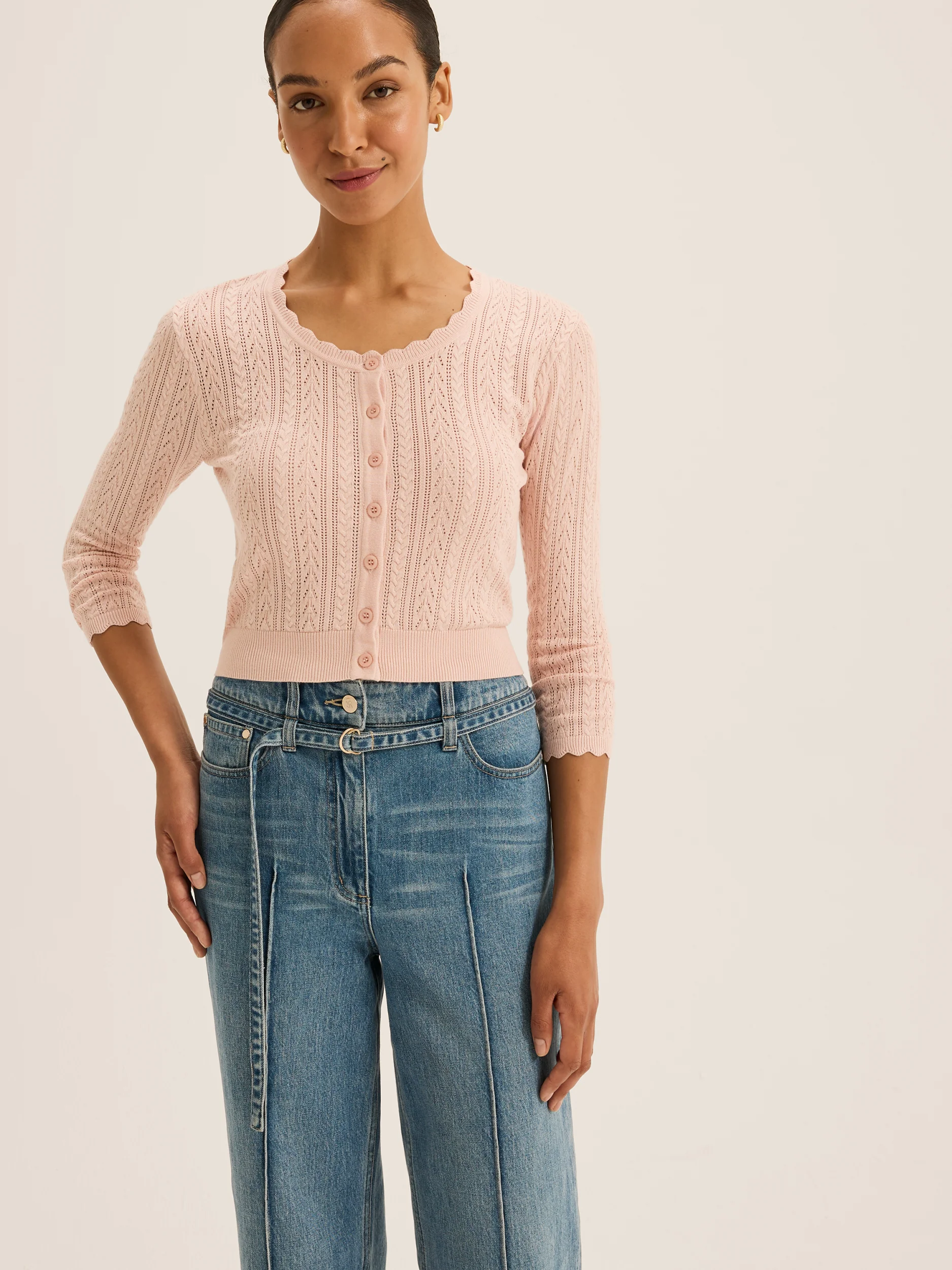 Hazel 3/4 Sleeve Cardigan