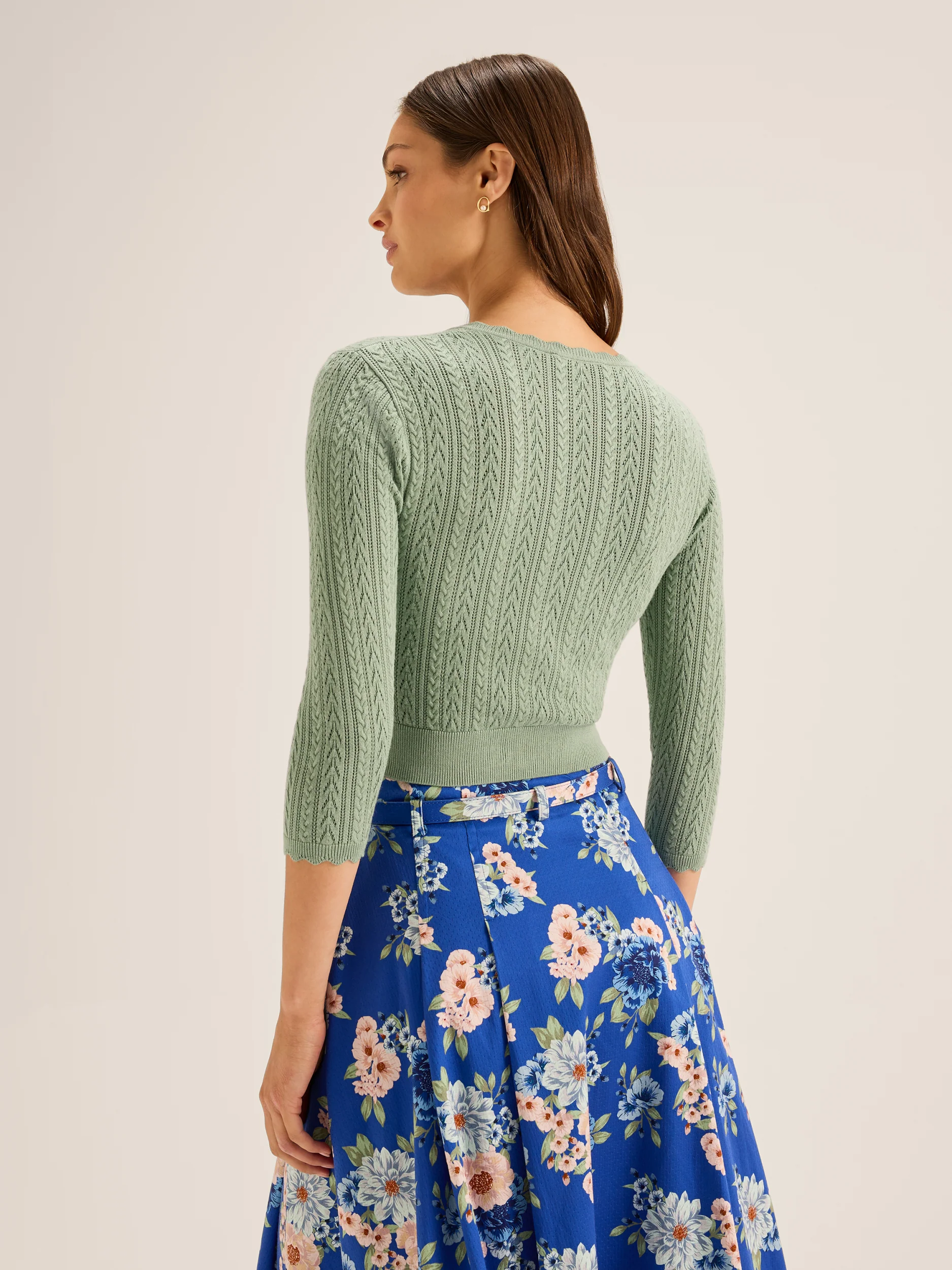 Hazel 3/4 Sleeve Cardigan - Image 6