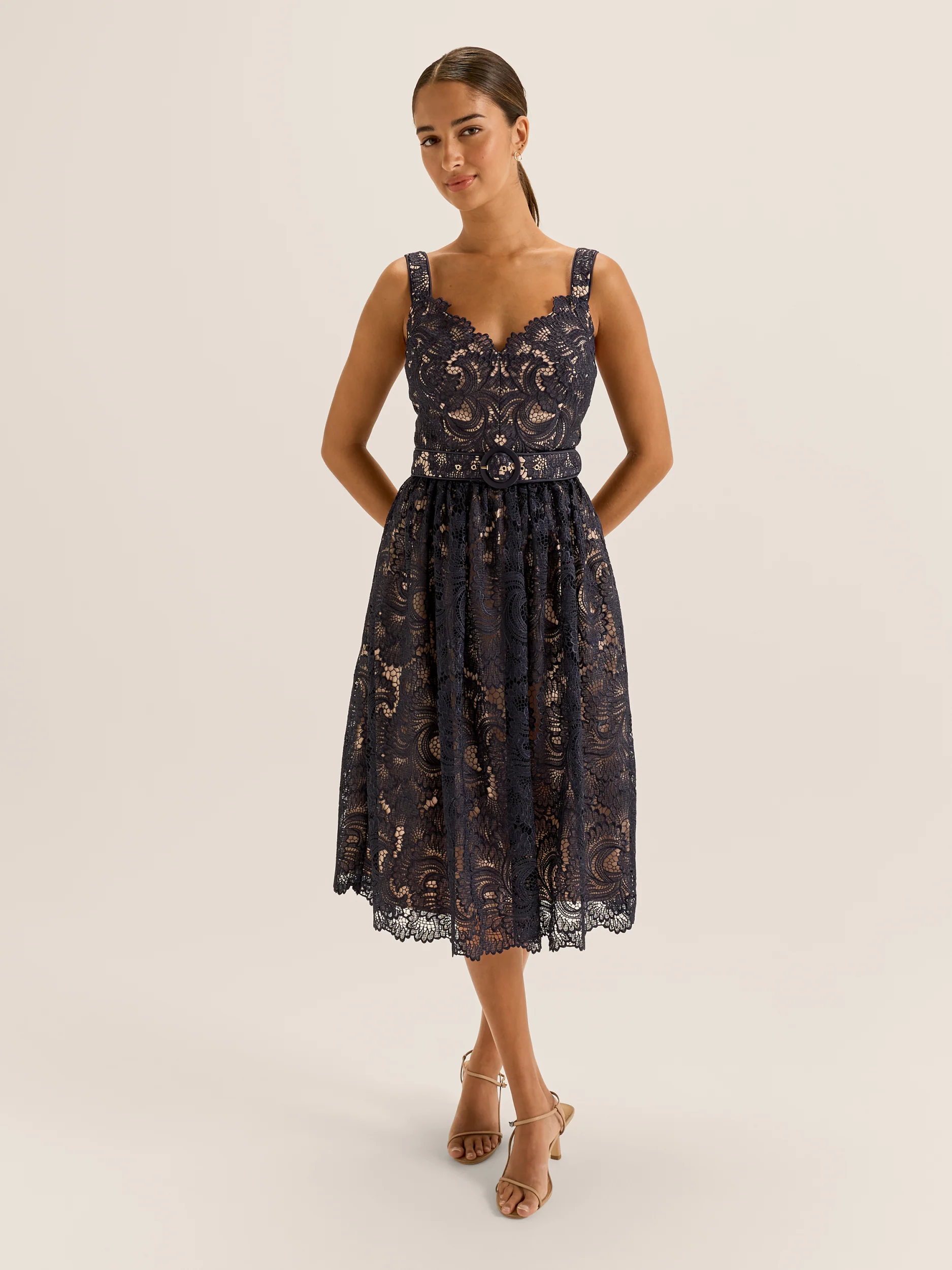 Illusion Lace Dress - Image 2