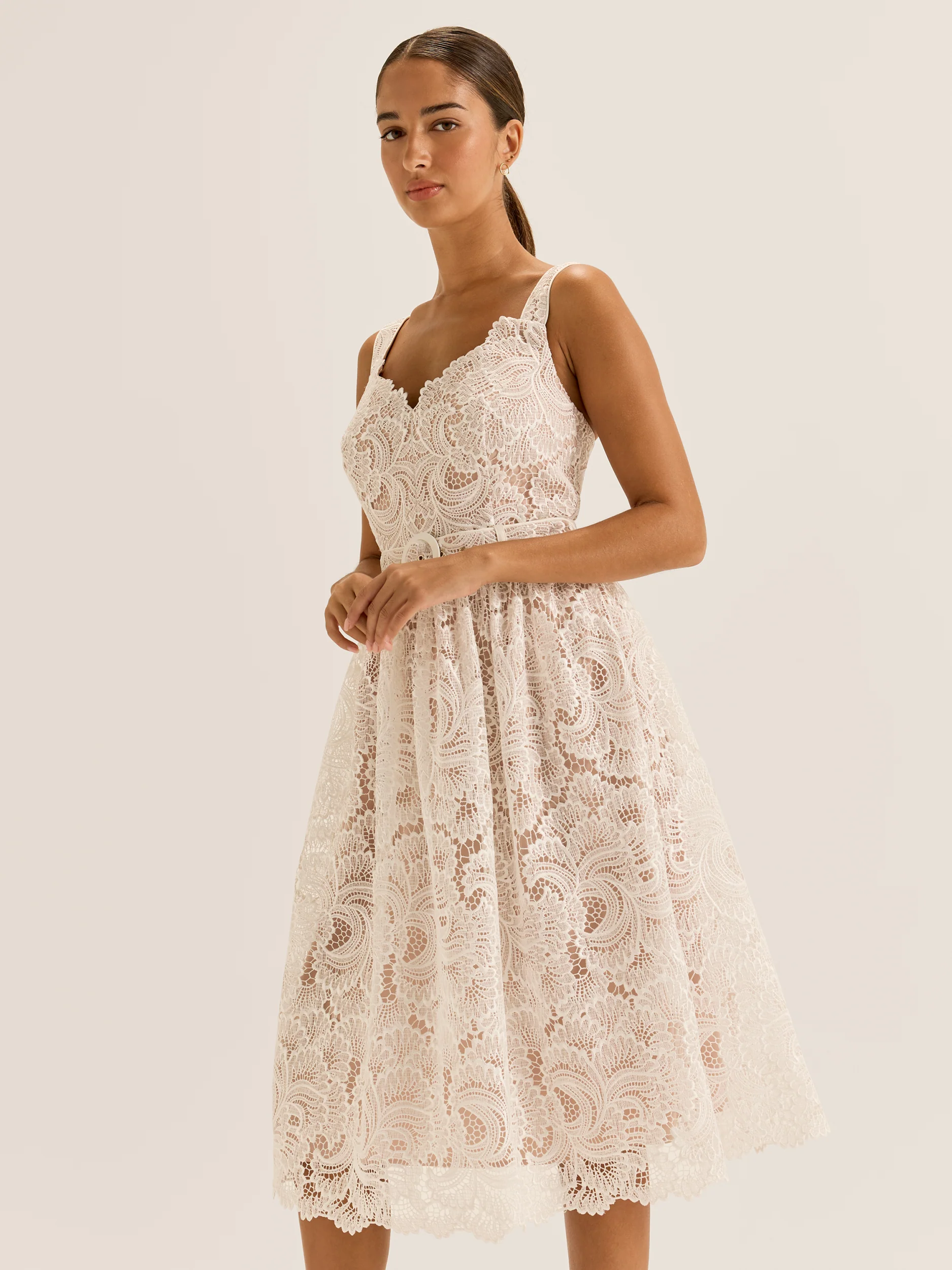 Illusion Lace Dress - Image 5
