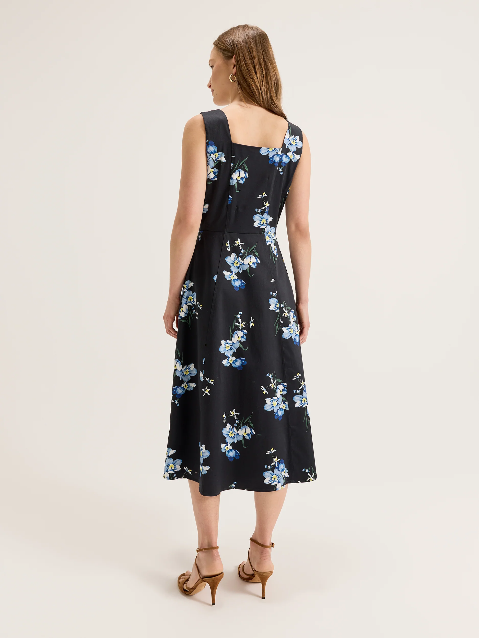 Iris Floral Zip Dress - Image 5
