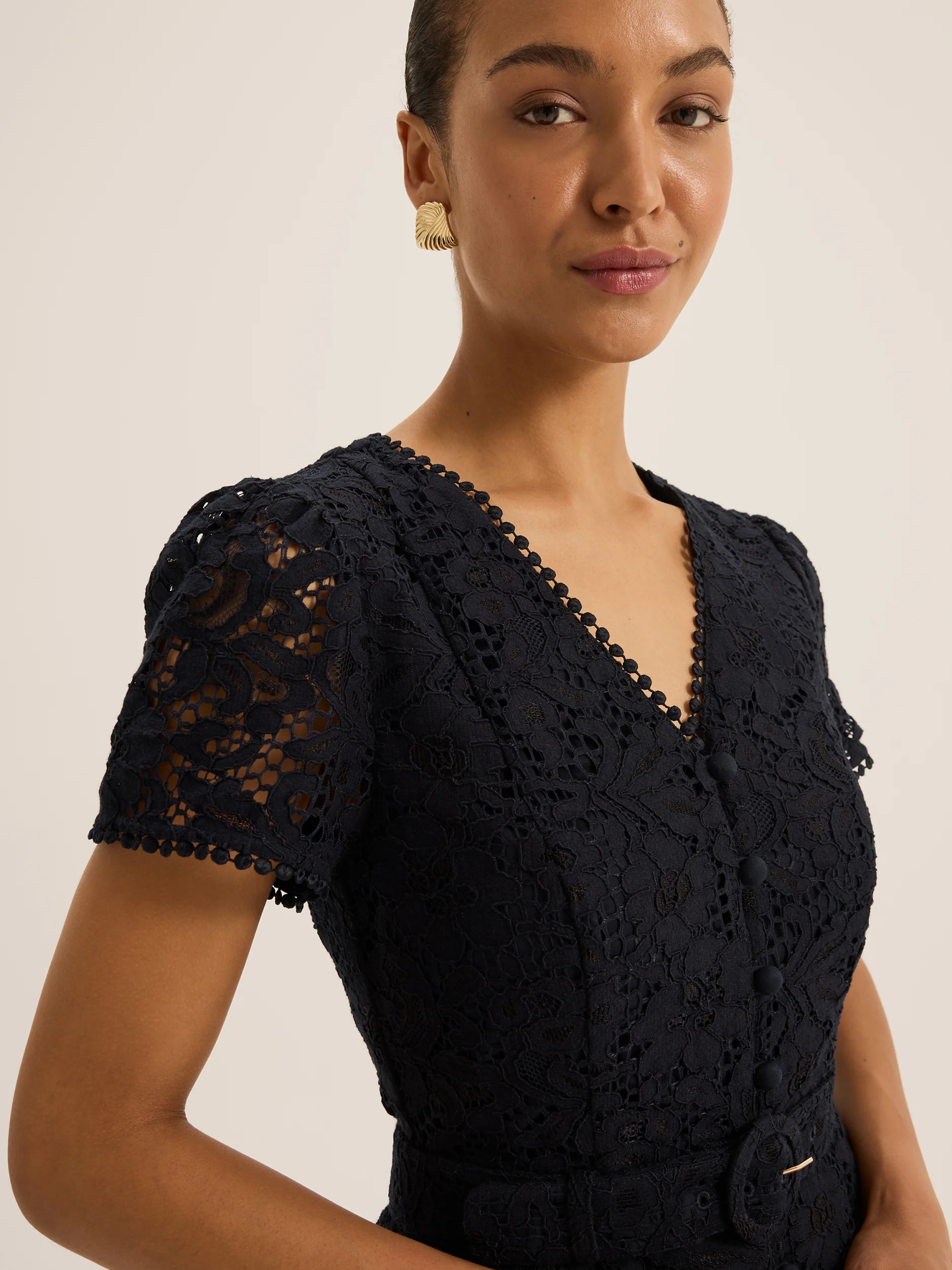 Isadora Lace Shirt Dress - Image 2