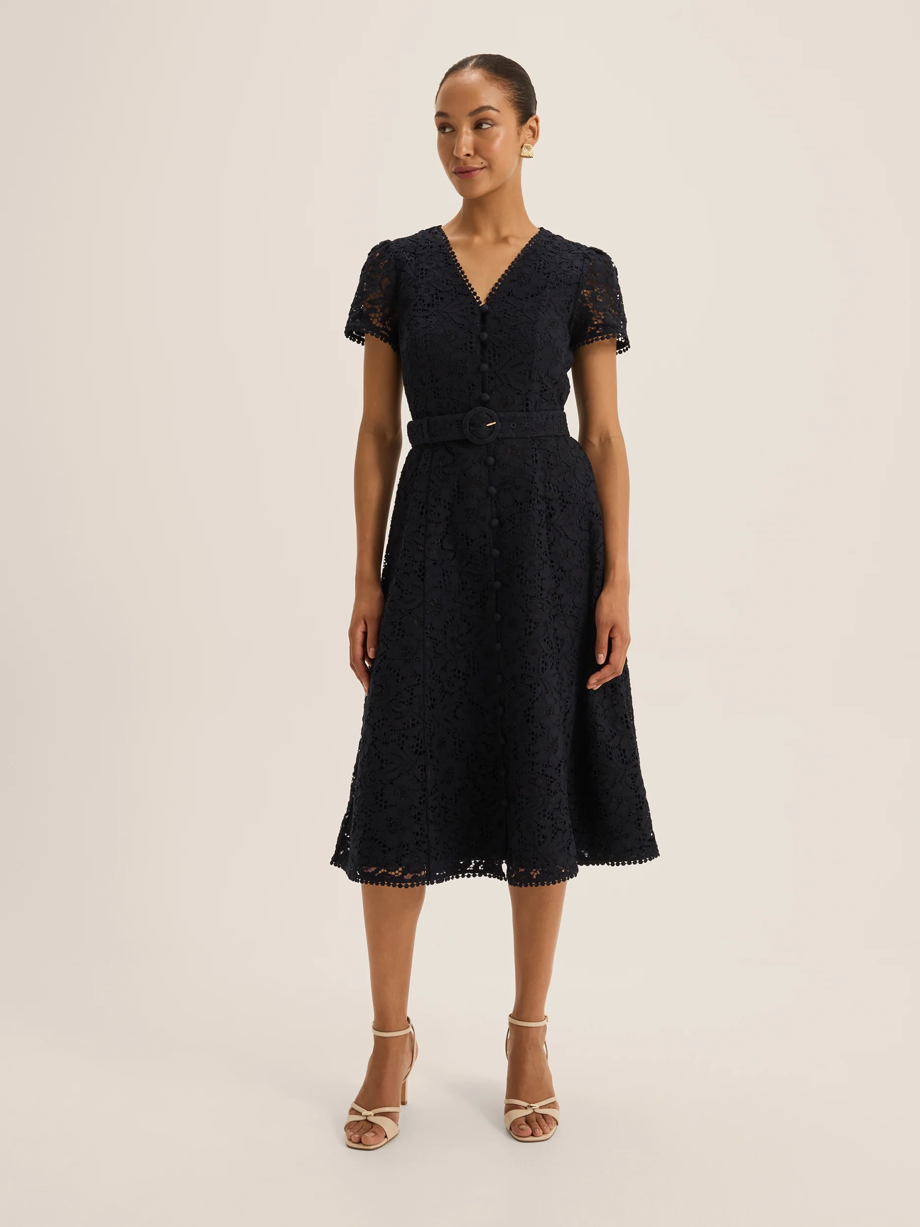 Isadora Lace Shirt Dress - Image 5