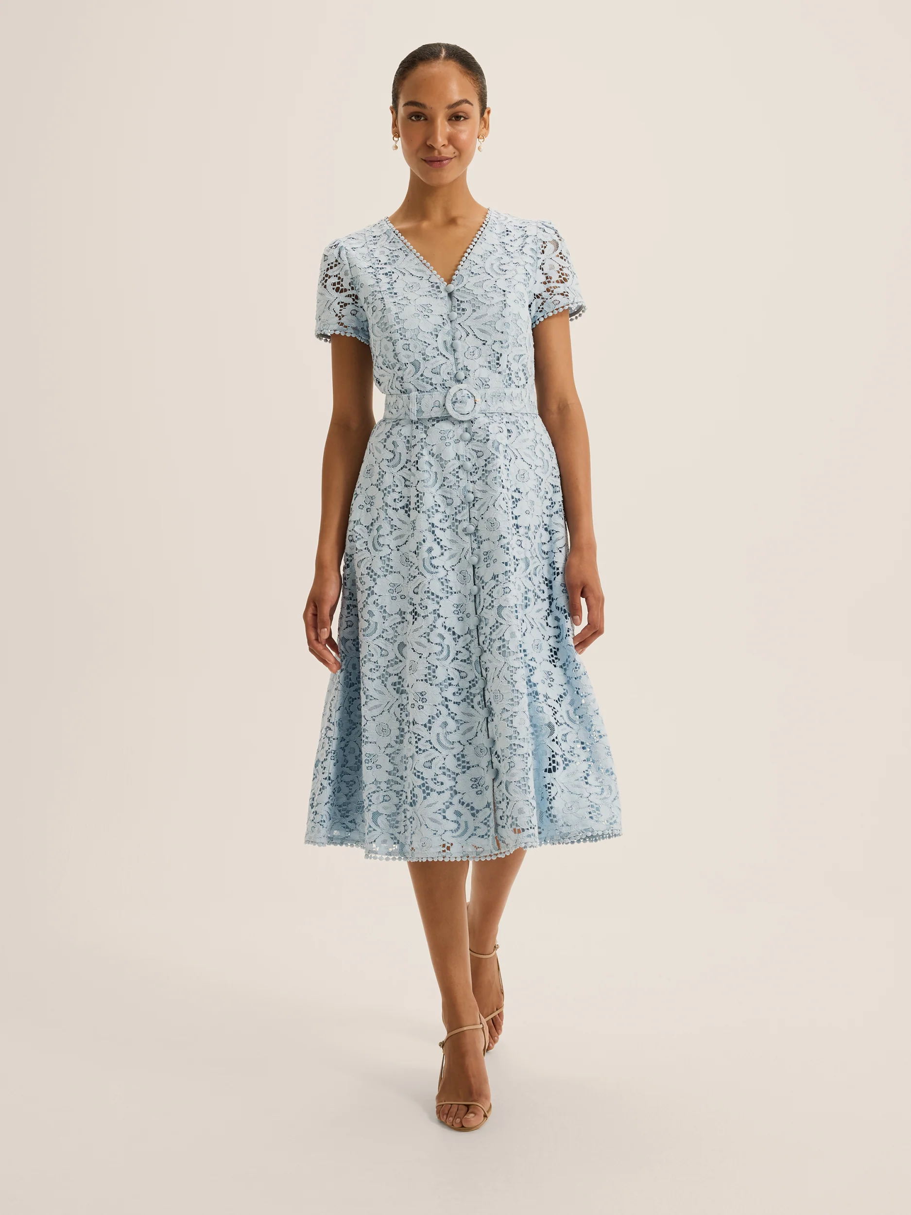 Isadora Lace Shirt Dress