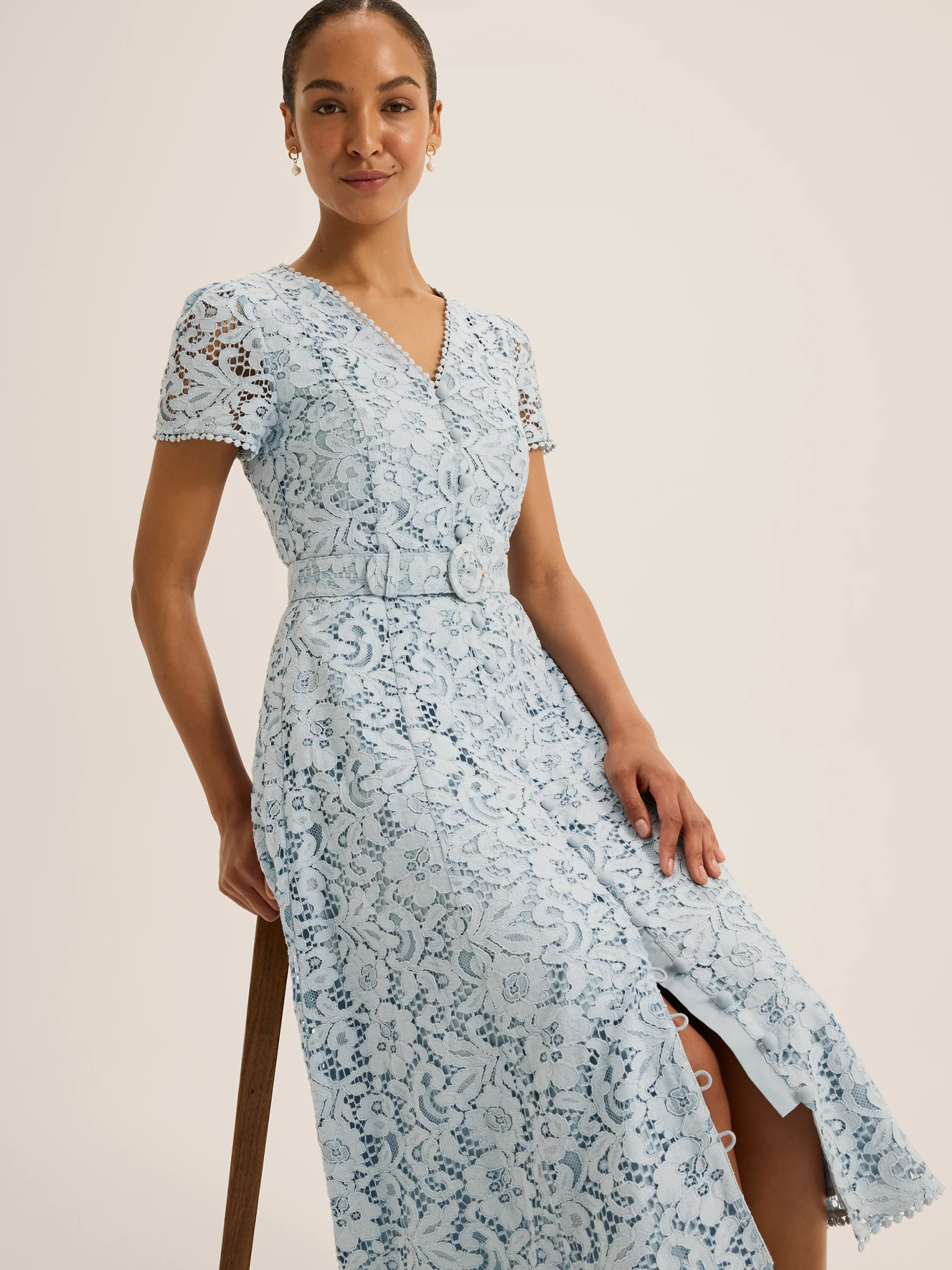 Isadora Lace Shirt Dress - Image 2