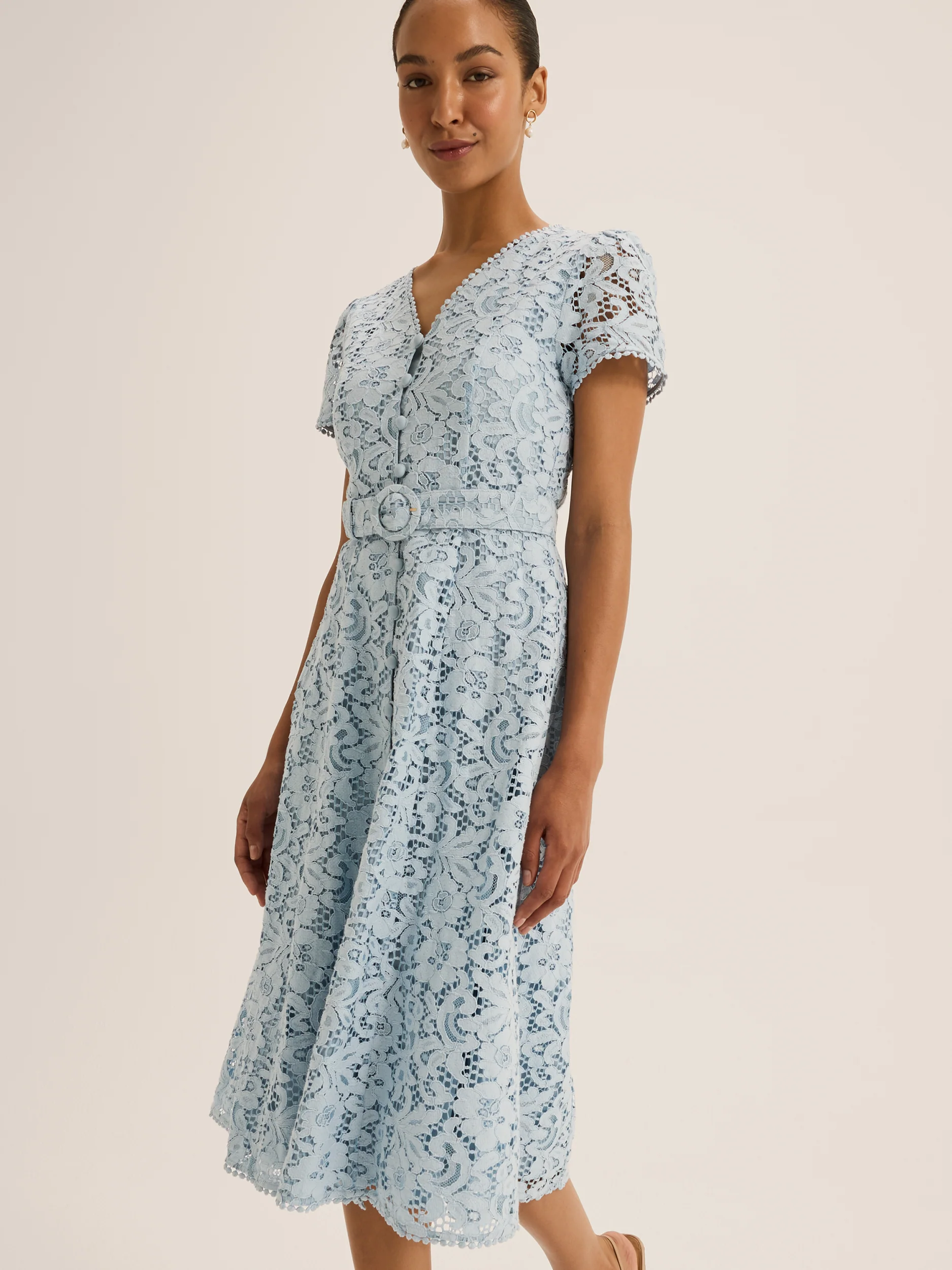 Isadora Lace Shirt Dress - Image 5