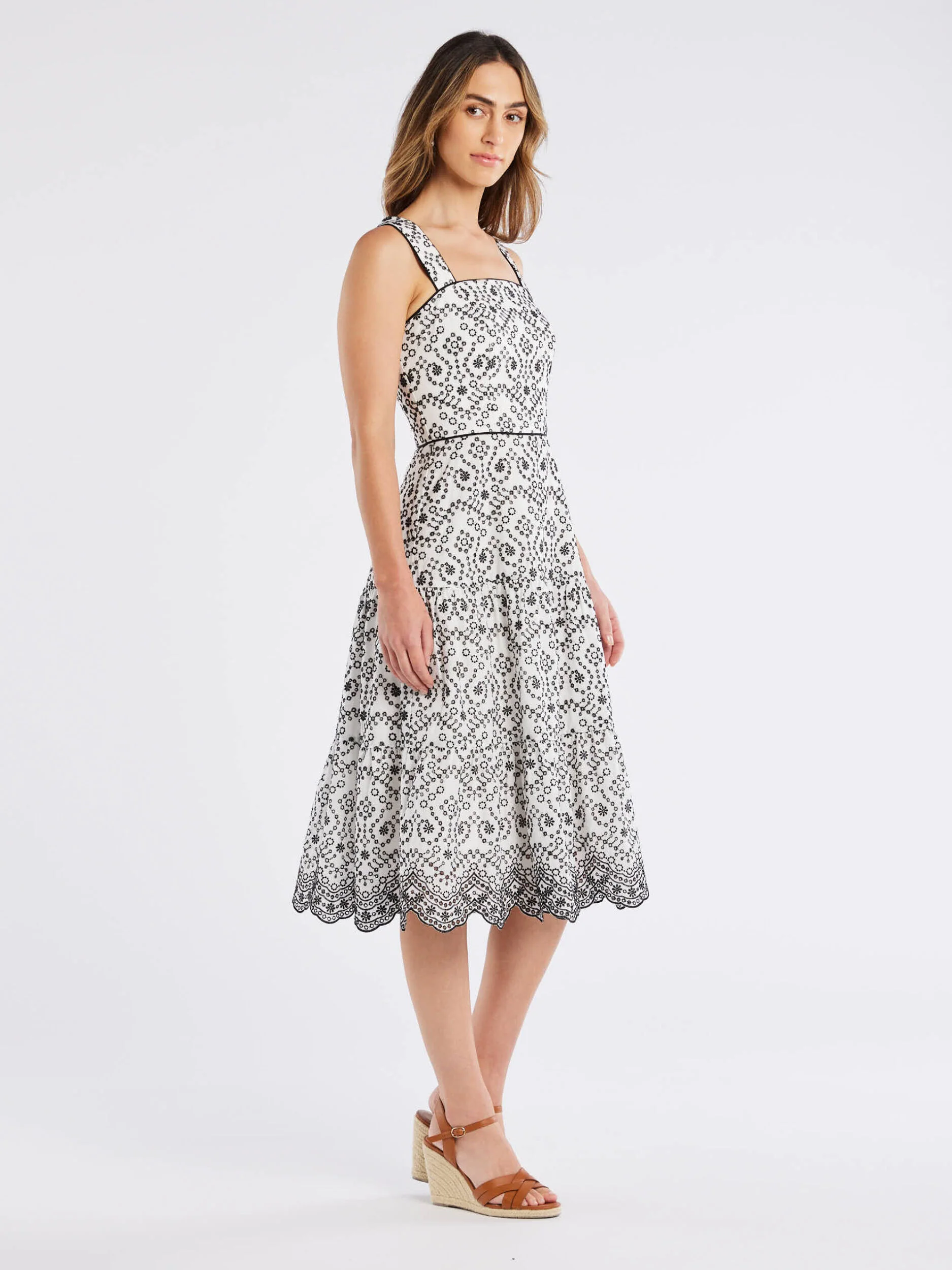 Isla Broderie Dress - Image 3