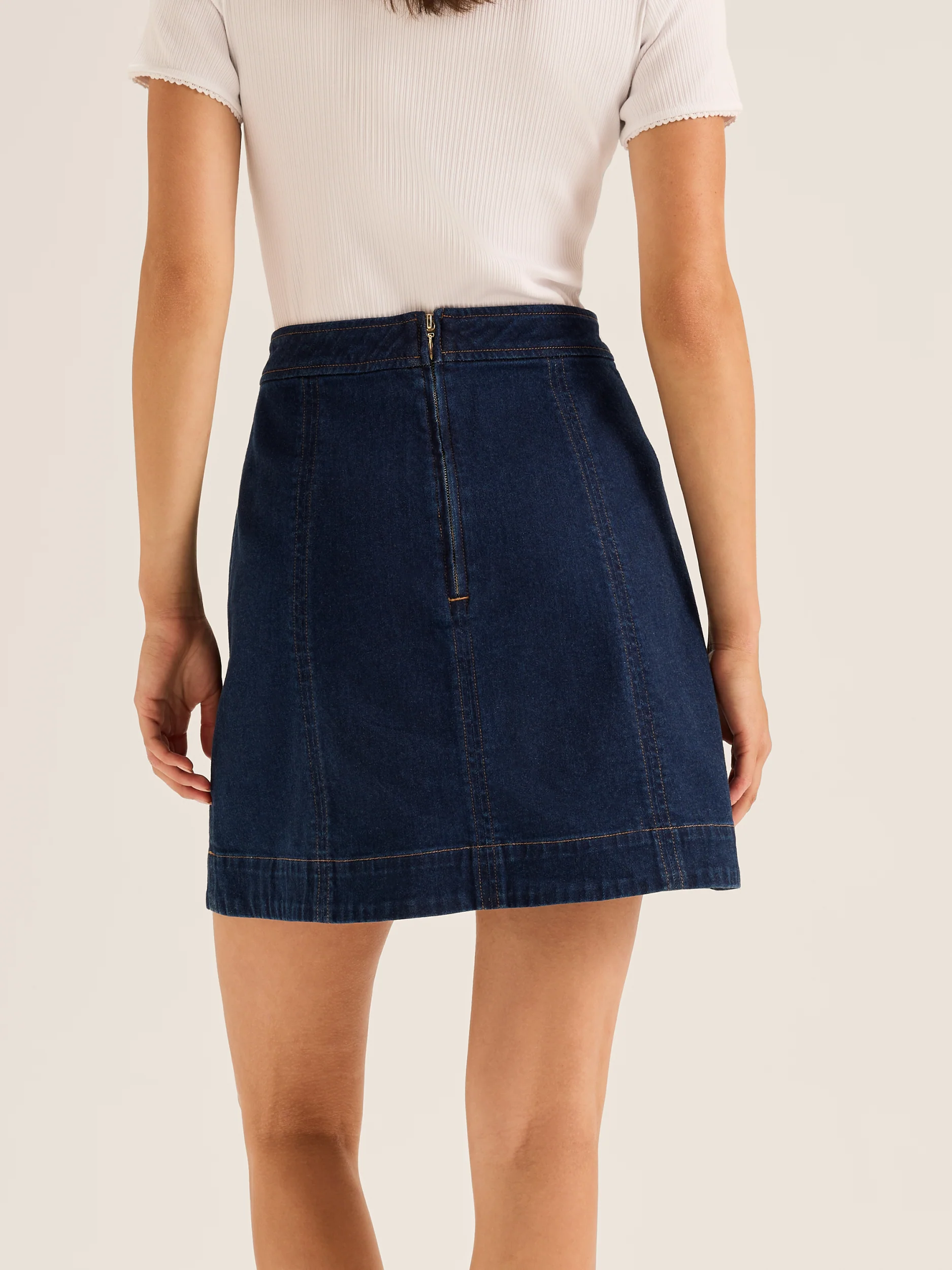 Isla Denim Mini Skirt - Image 6
