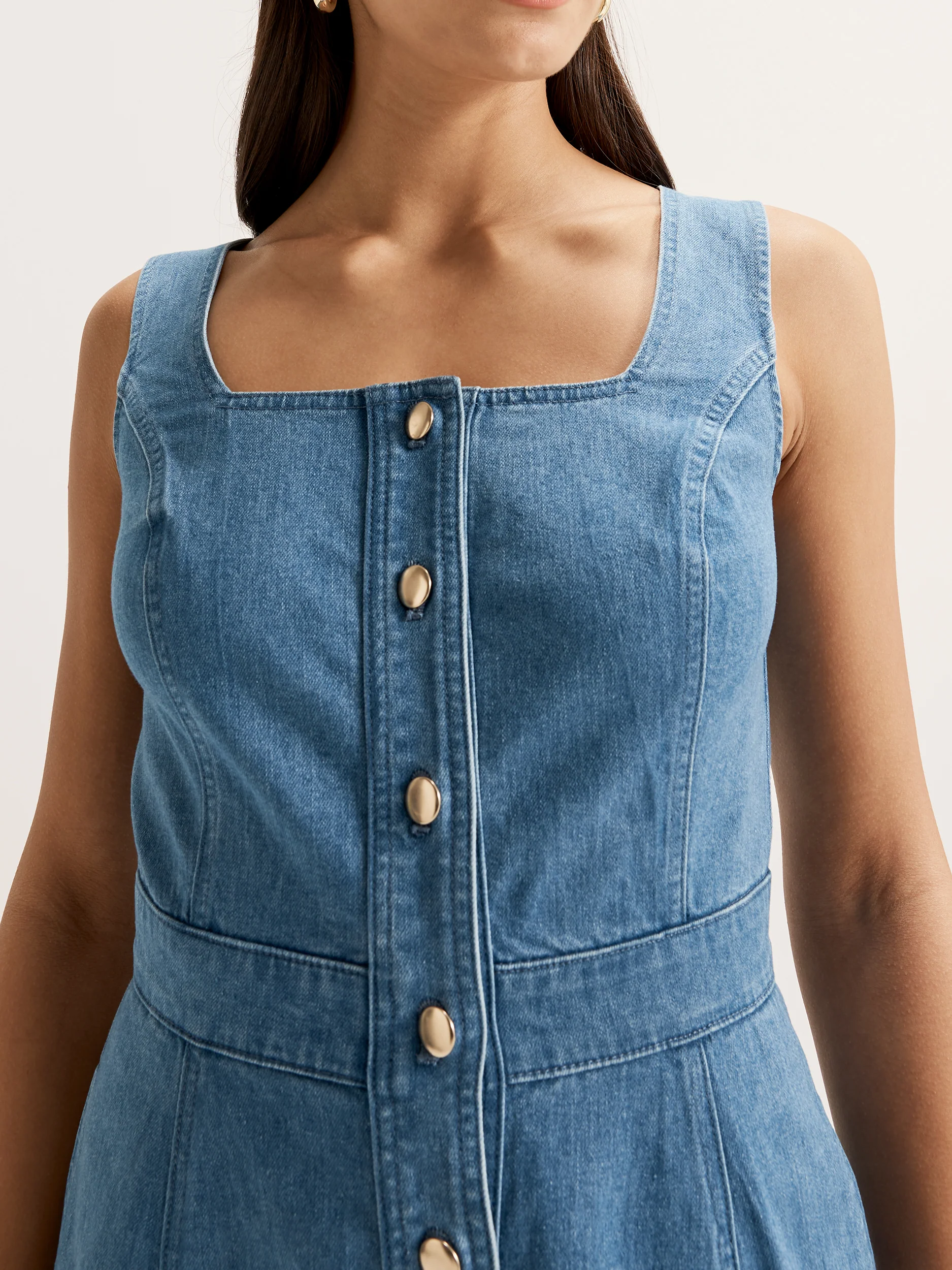 Jagger Short Denim Dress - Image 3