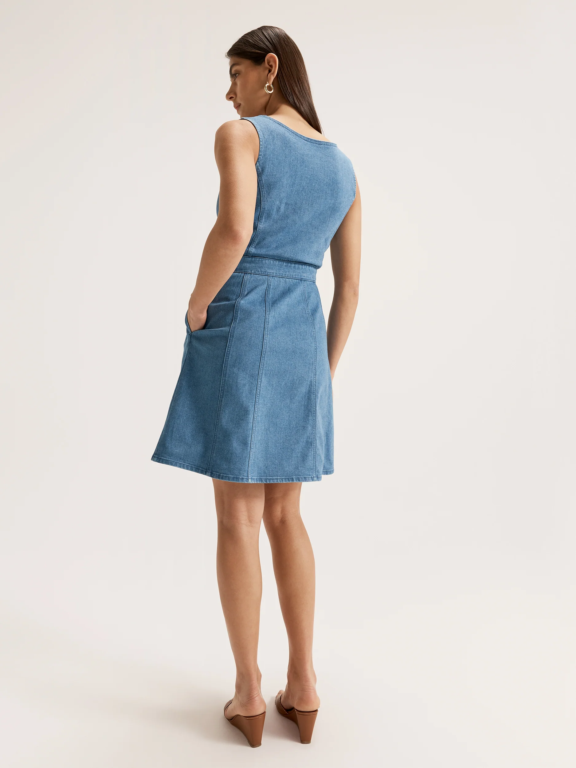 Jagger Short Denim Dress - Image 4
