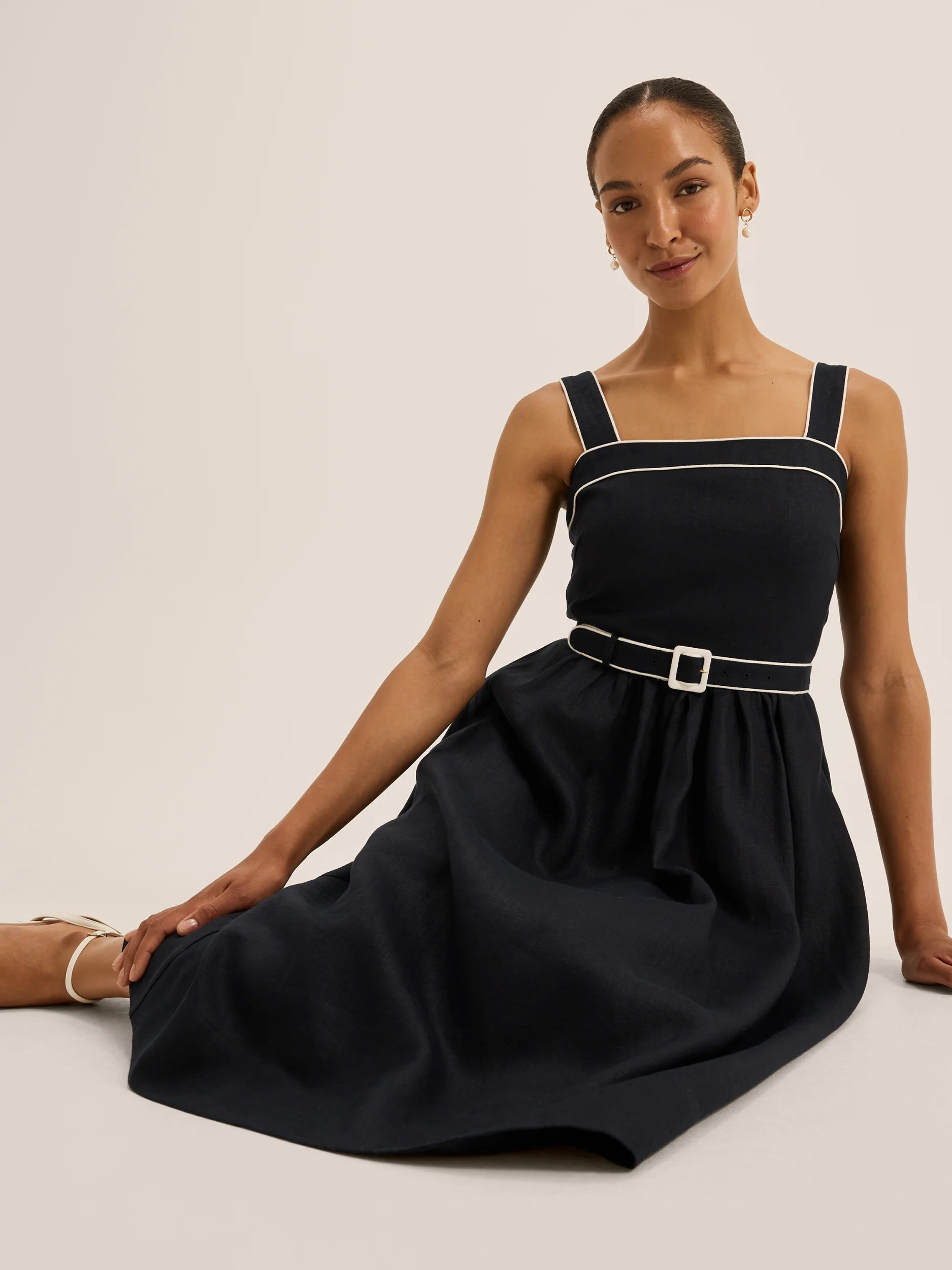 Jane Linen Sun Dress - Image 4