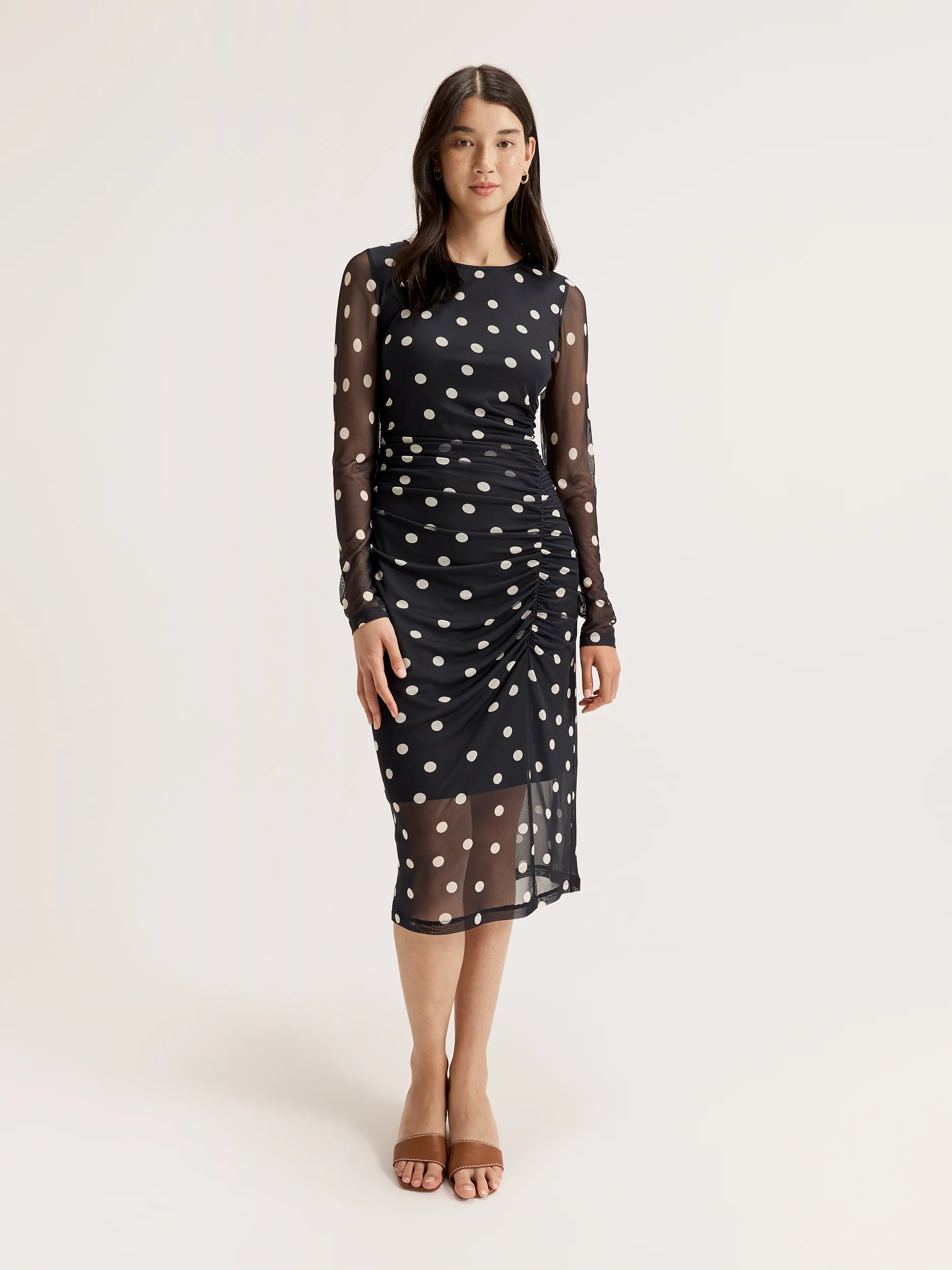 Joy Spot Mesh Dress - Image 4