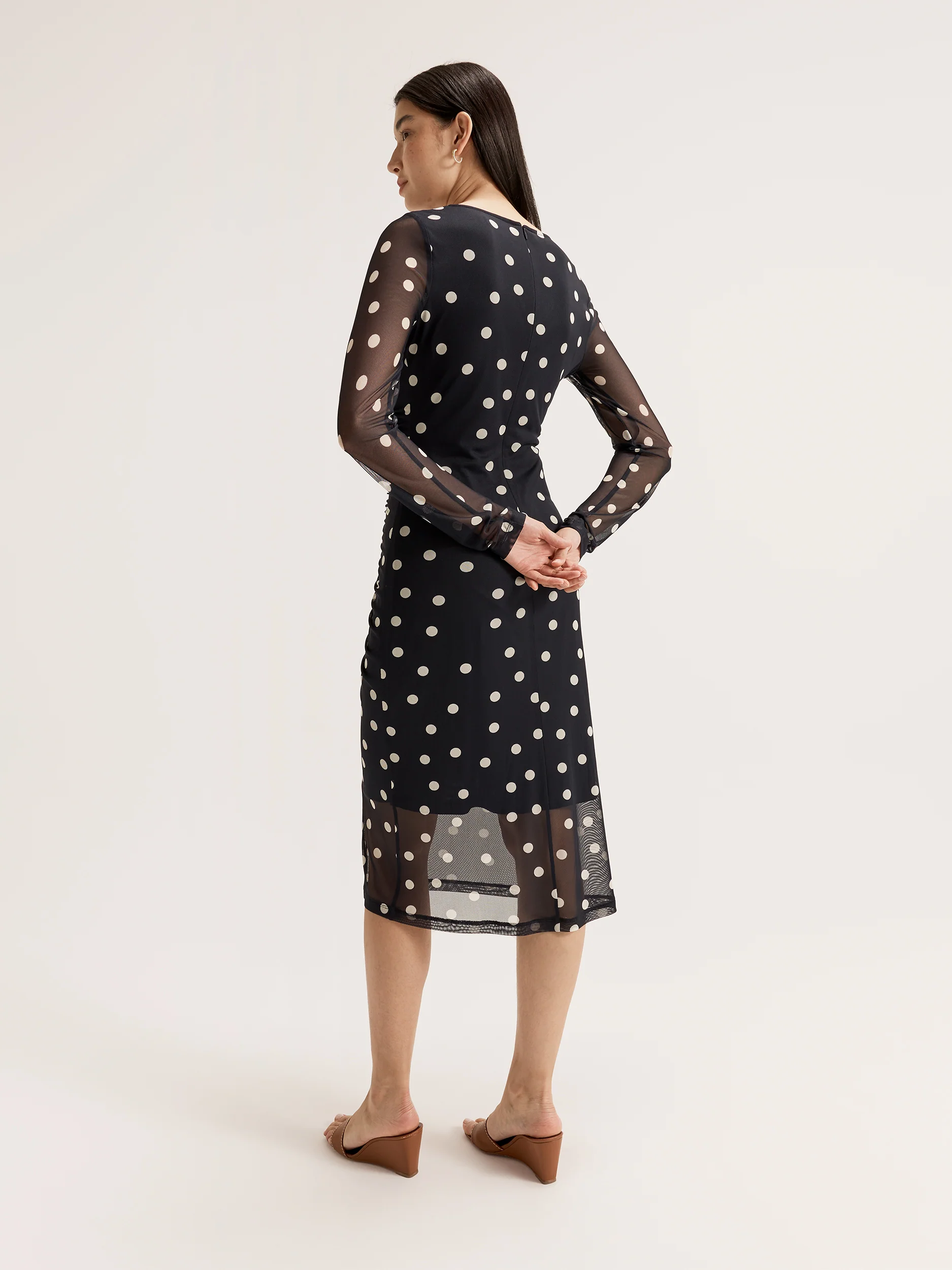 Joy Spot Mesh Dress - Image 5